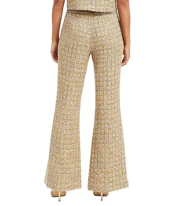 Theo Bell Bottom Tweed Pants