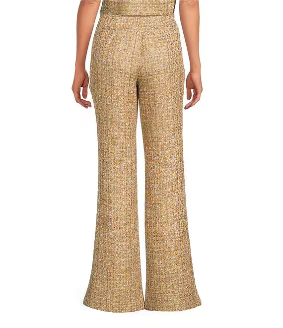Theo Bell Bottom Tweed Pants