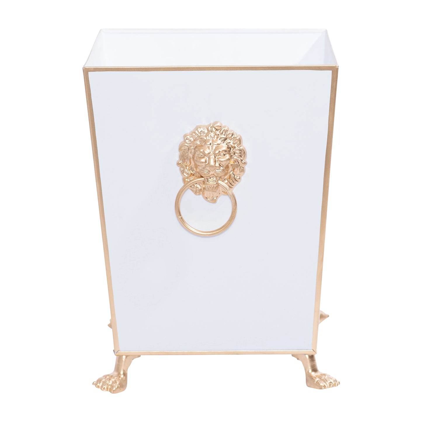 Lion Square Wastebasket