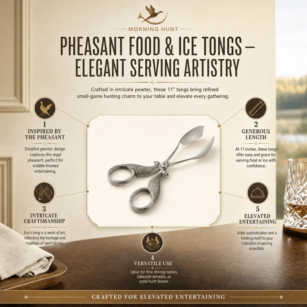 Pheasant Food / Ice Tongs