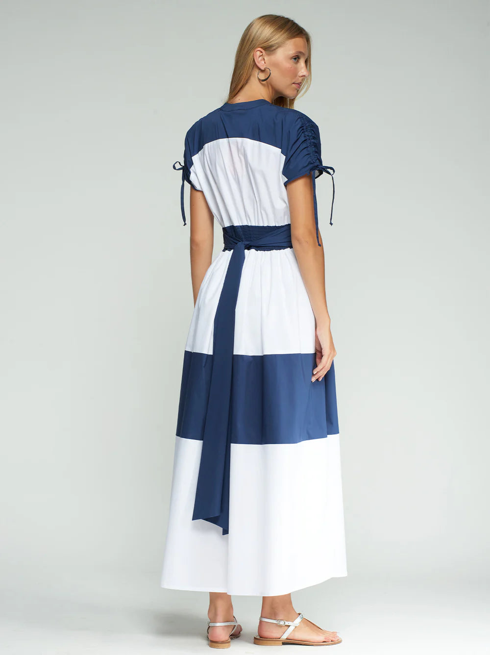 Navy and White Stripe Dress