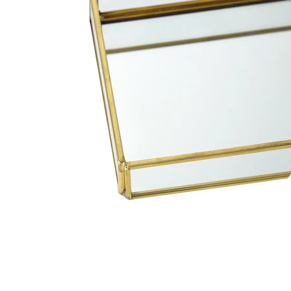 Gold Rimmed Glass Tray