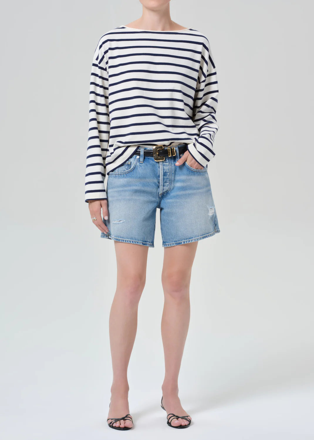 Billie Relaxed Short in Sparrow