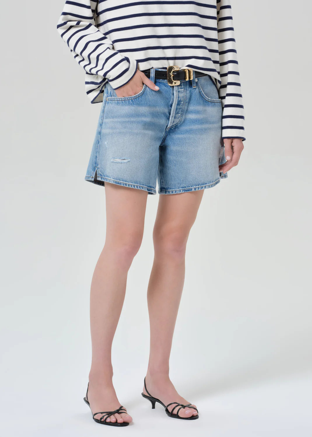 Billie Relaxed Short in Sparrow