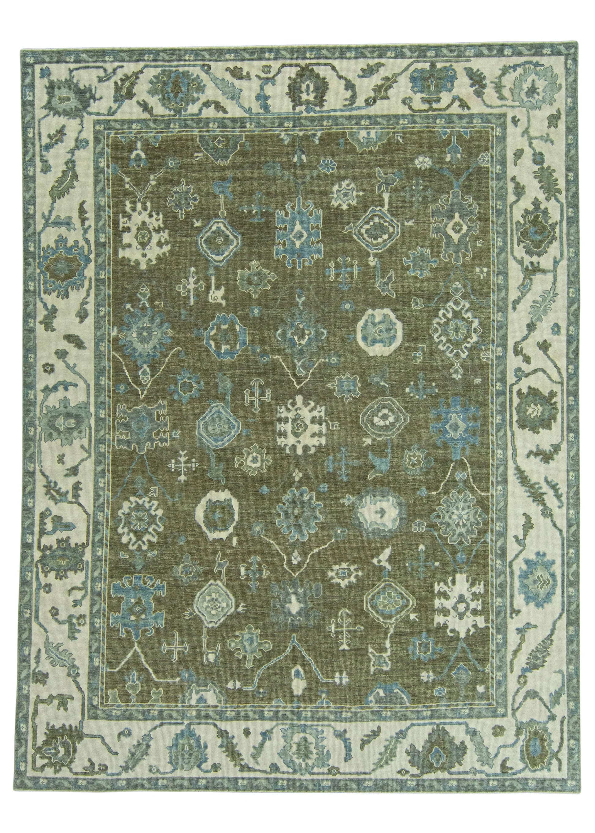 Turkish Oushak Rug 8'7" x 11'5"