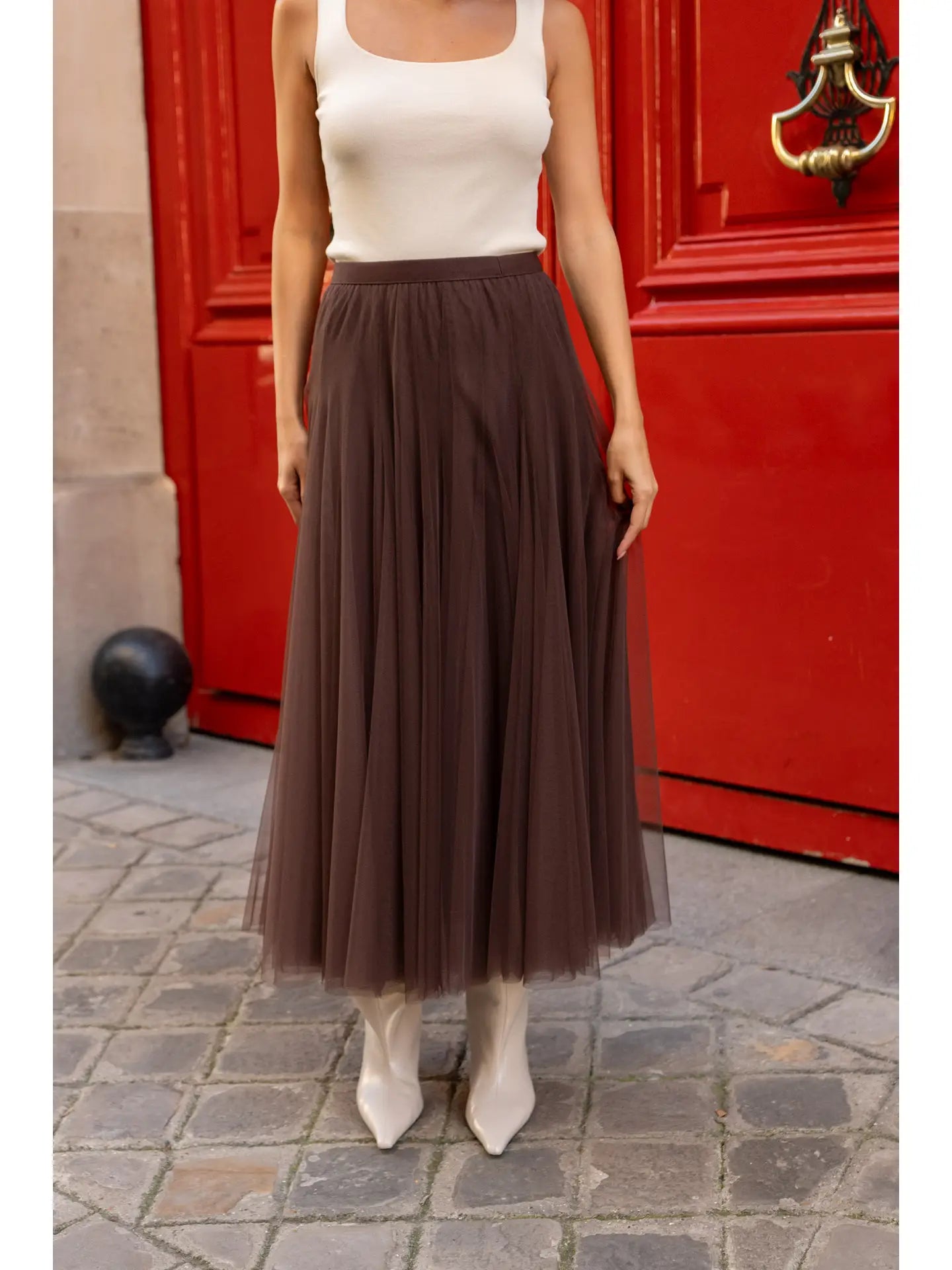 Amber Tulle Slim Fit Skirt