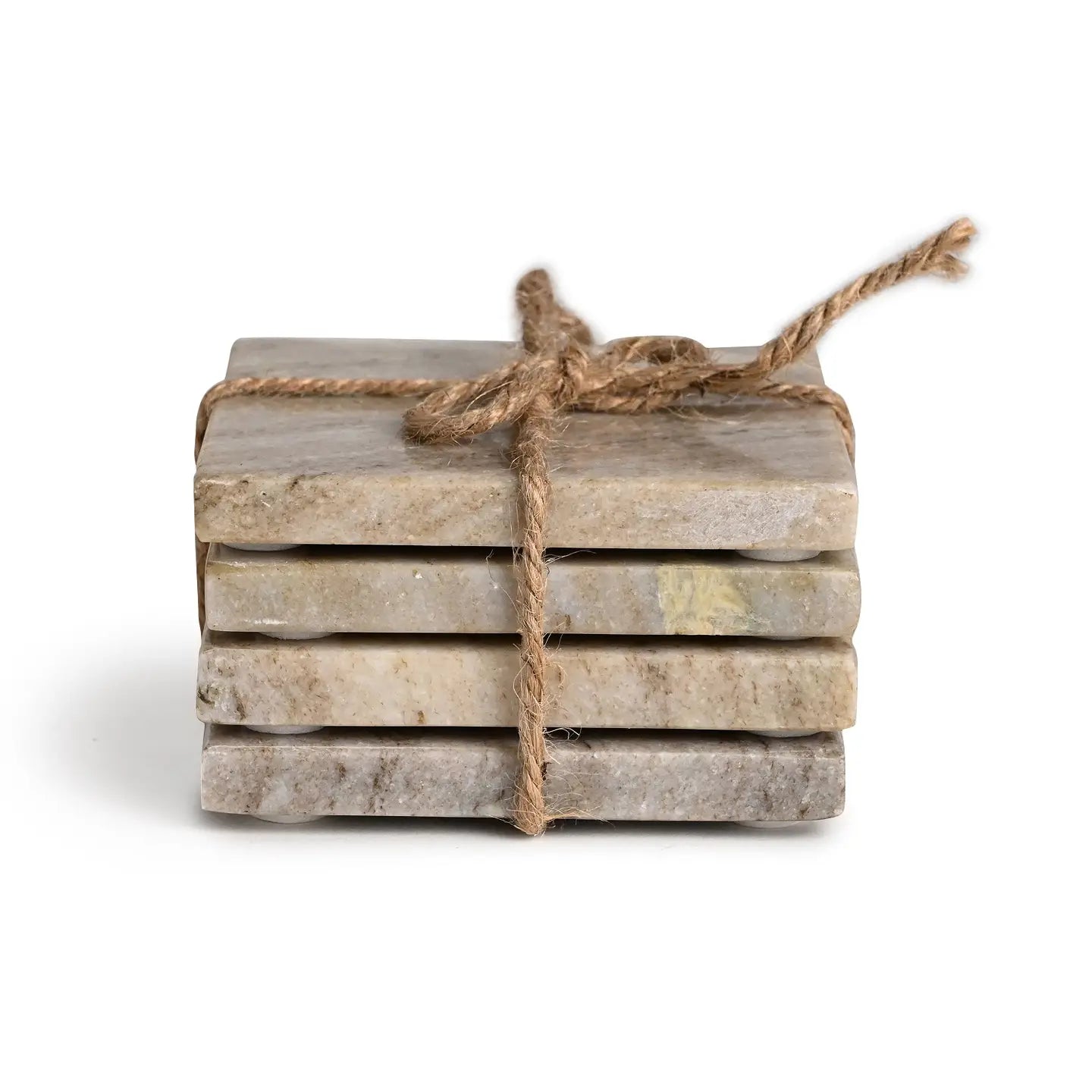 Brown Galaxy Marble Square Coasters