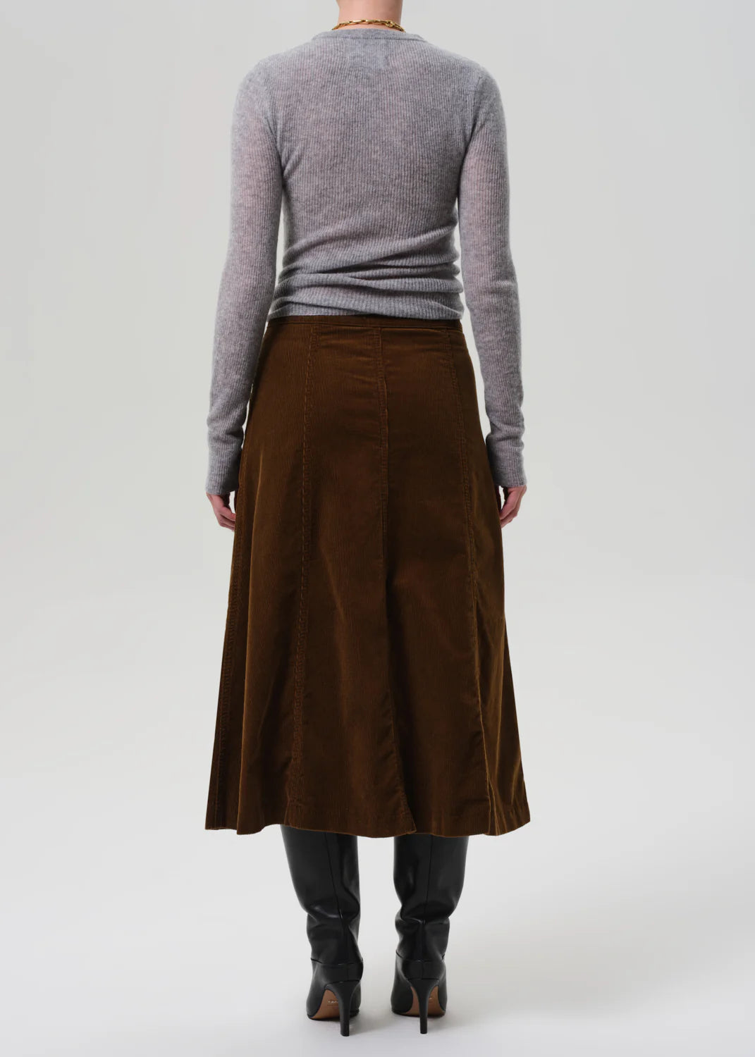 Devin A Line Corduroy Skirt