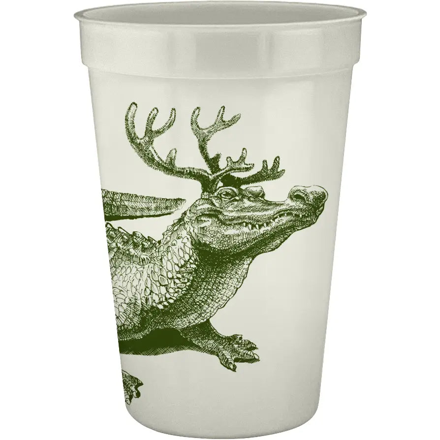 Christmas Gator Pearlized Cups