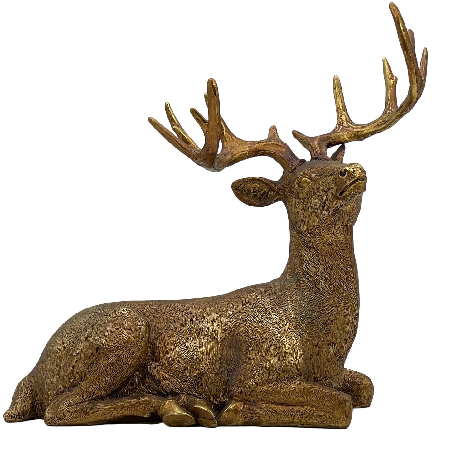 Gold Resin Reindeer