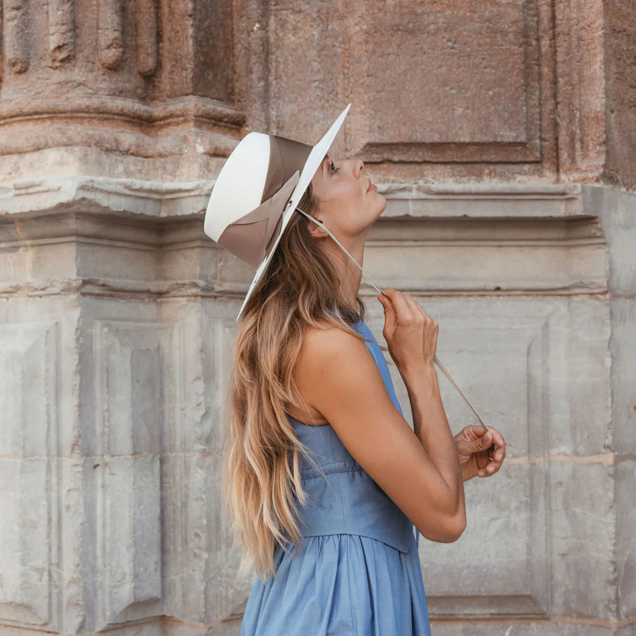 Field Gardenia Hat in Natural/Mocha