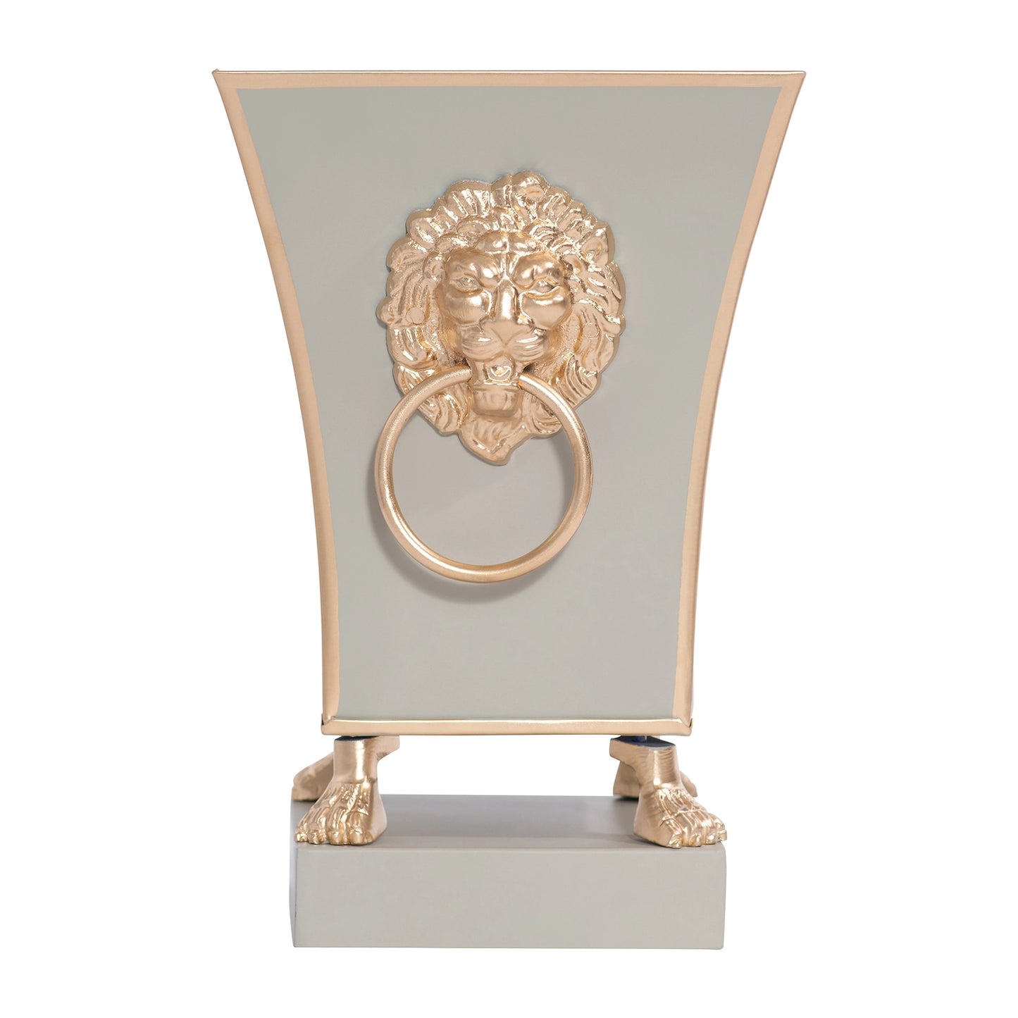 Lion Fluted Square Cachepot Planter