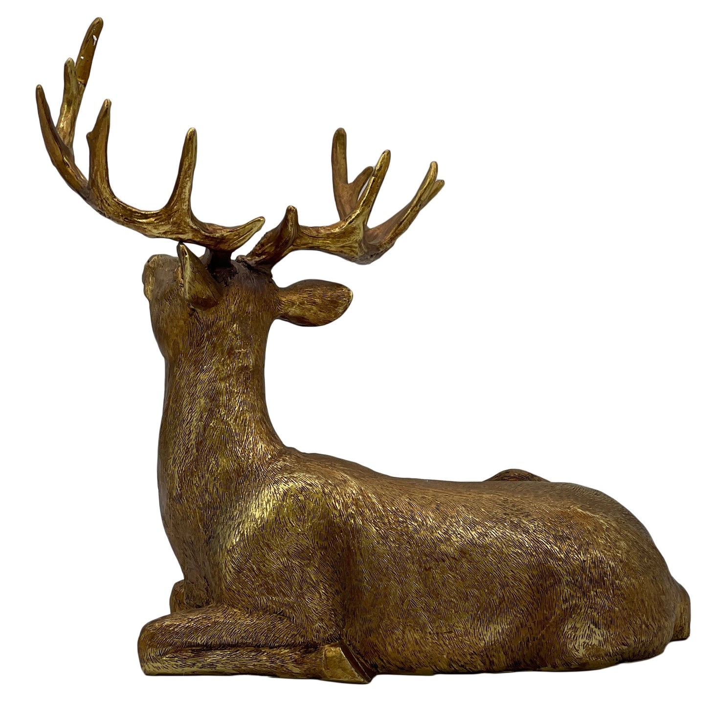 Gold Resin Reindeer