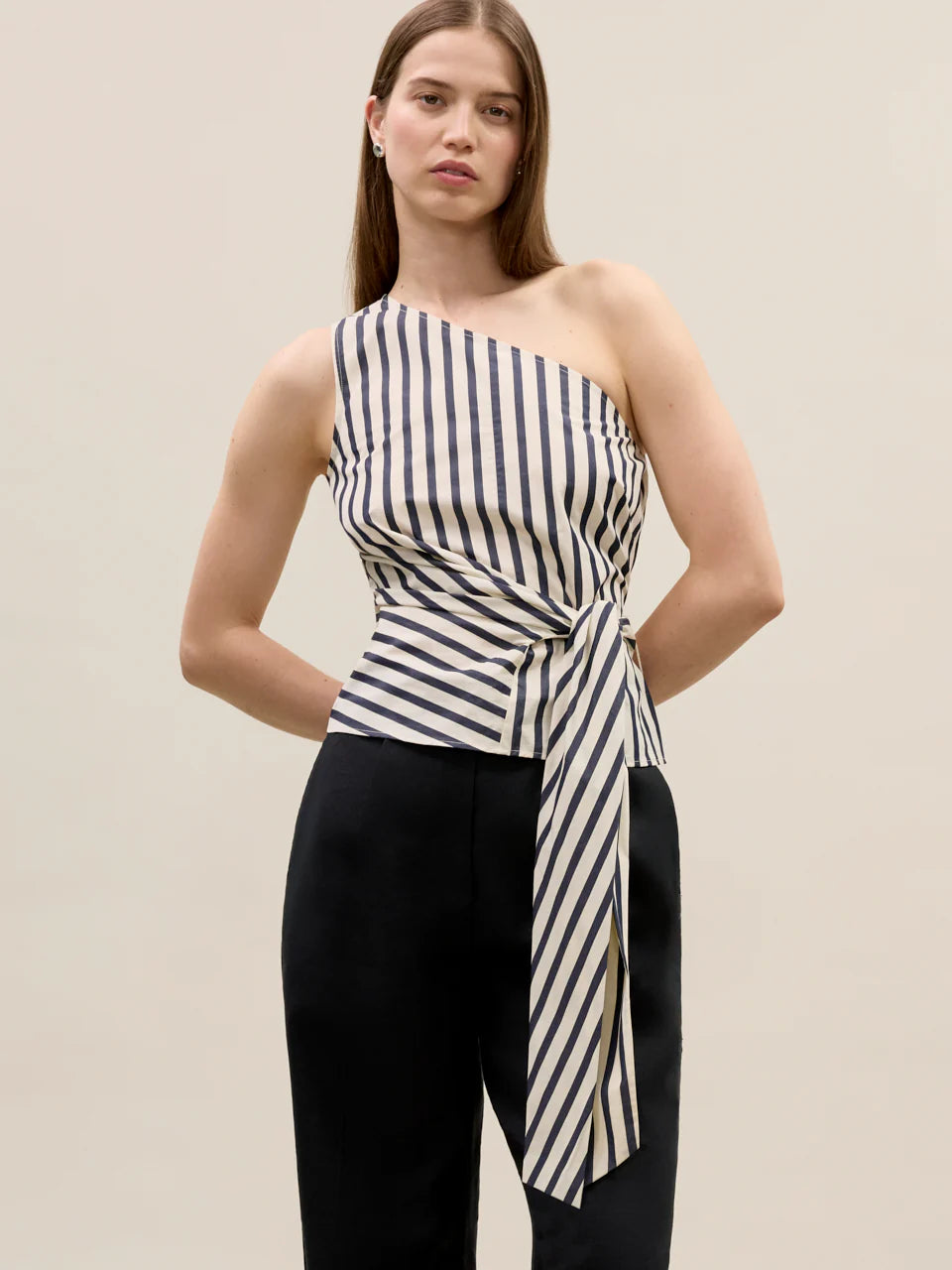 Isla Stripe Poplin Top