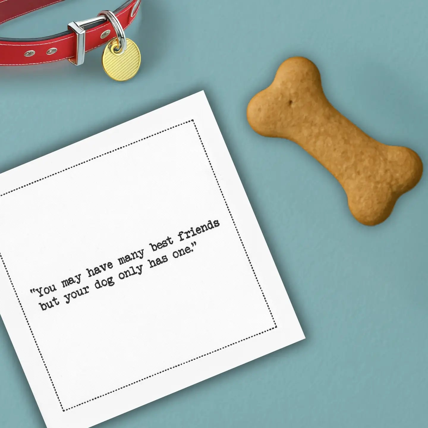 Dog Quotes Cotton Cocktail Napkins