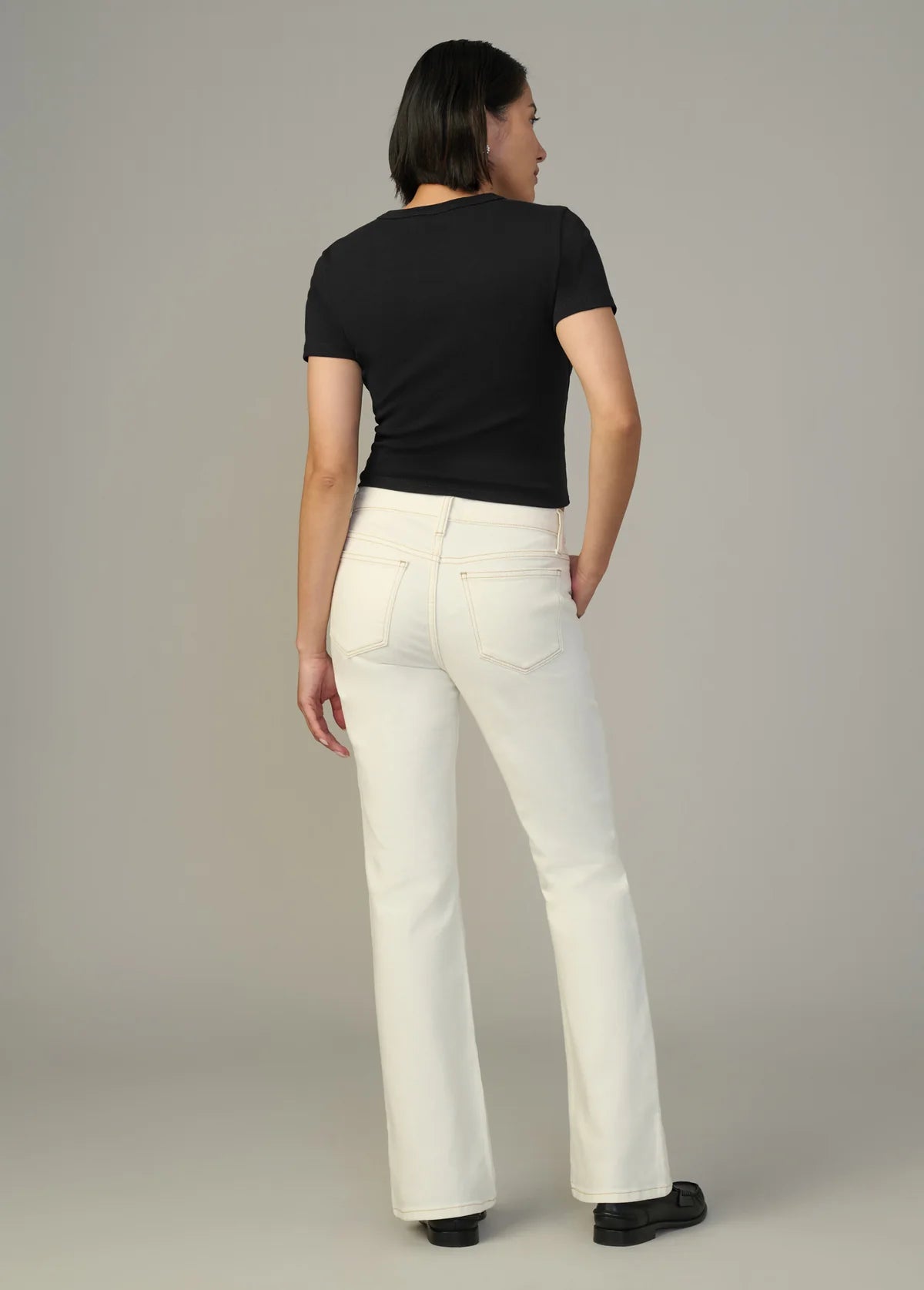 The Provocateur Petite Bootcut in Milk