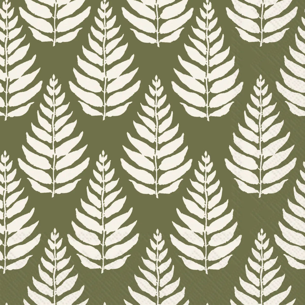 Autumn Trees Green Cocktail Napkins