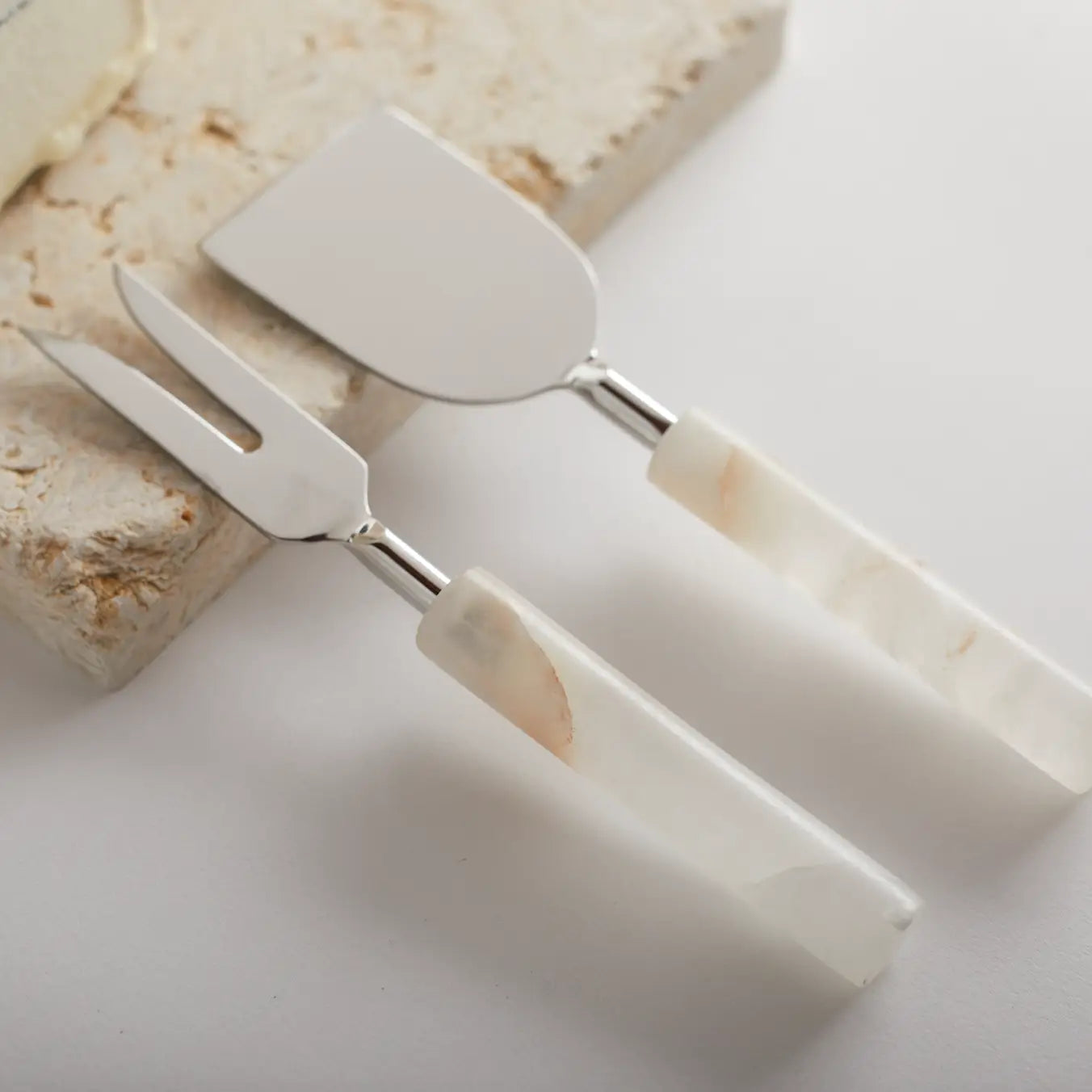 Santo Alabaster Cheese Tools