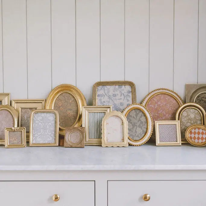 Gold Dots On Edge Photo Frame