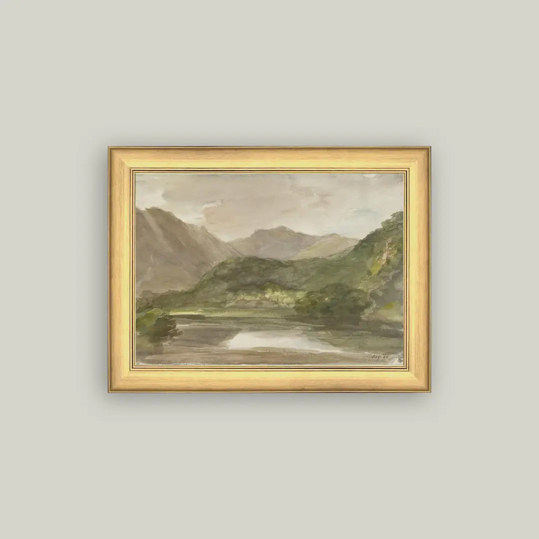 Lake District Framed Antique Art