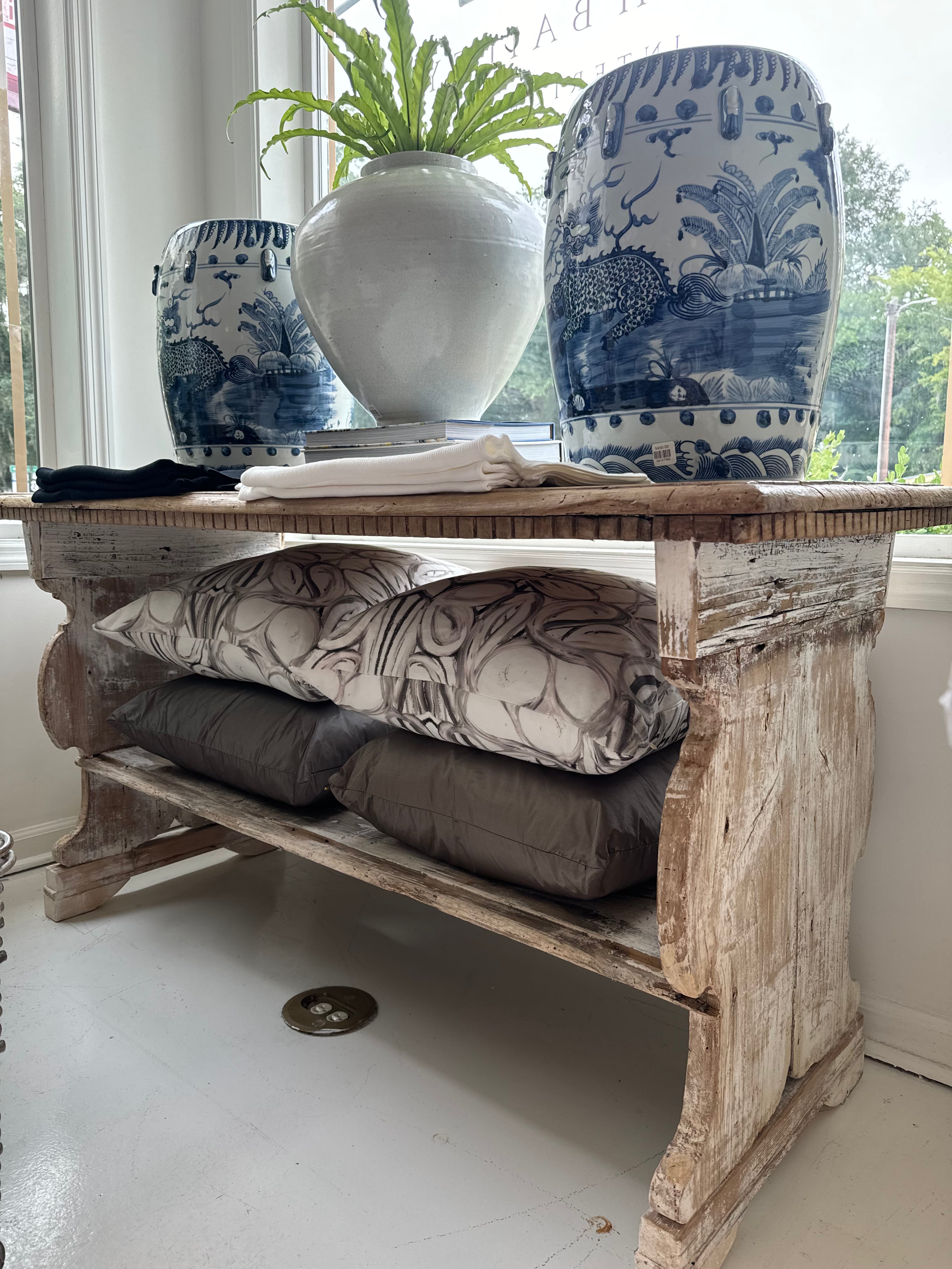Antique Baroque Painted Italian Table
