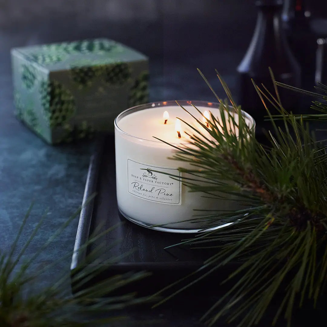 Roland Pine Three-Wick Soy Candle