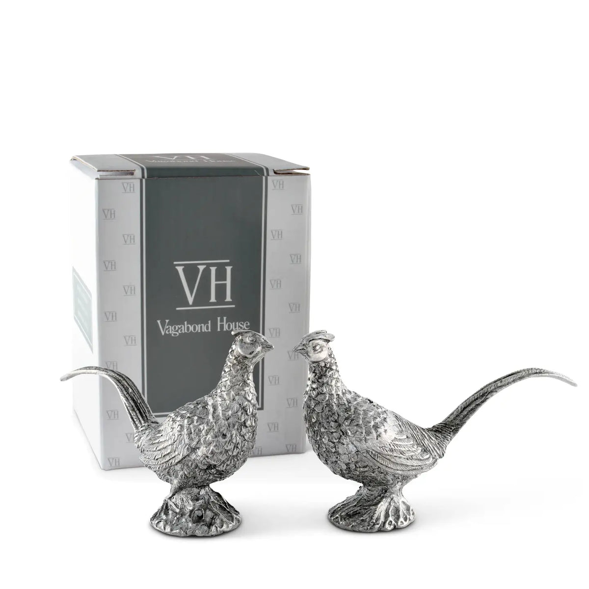 Pewter Pheasants Salt & Pepper Set