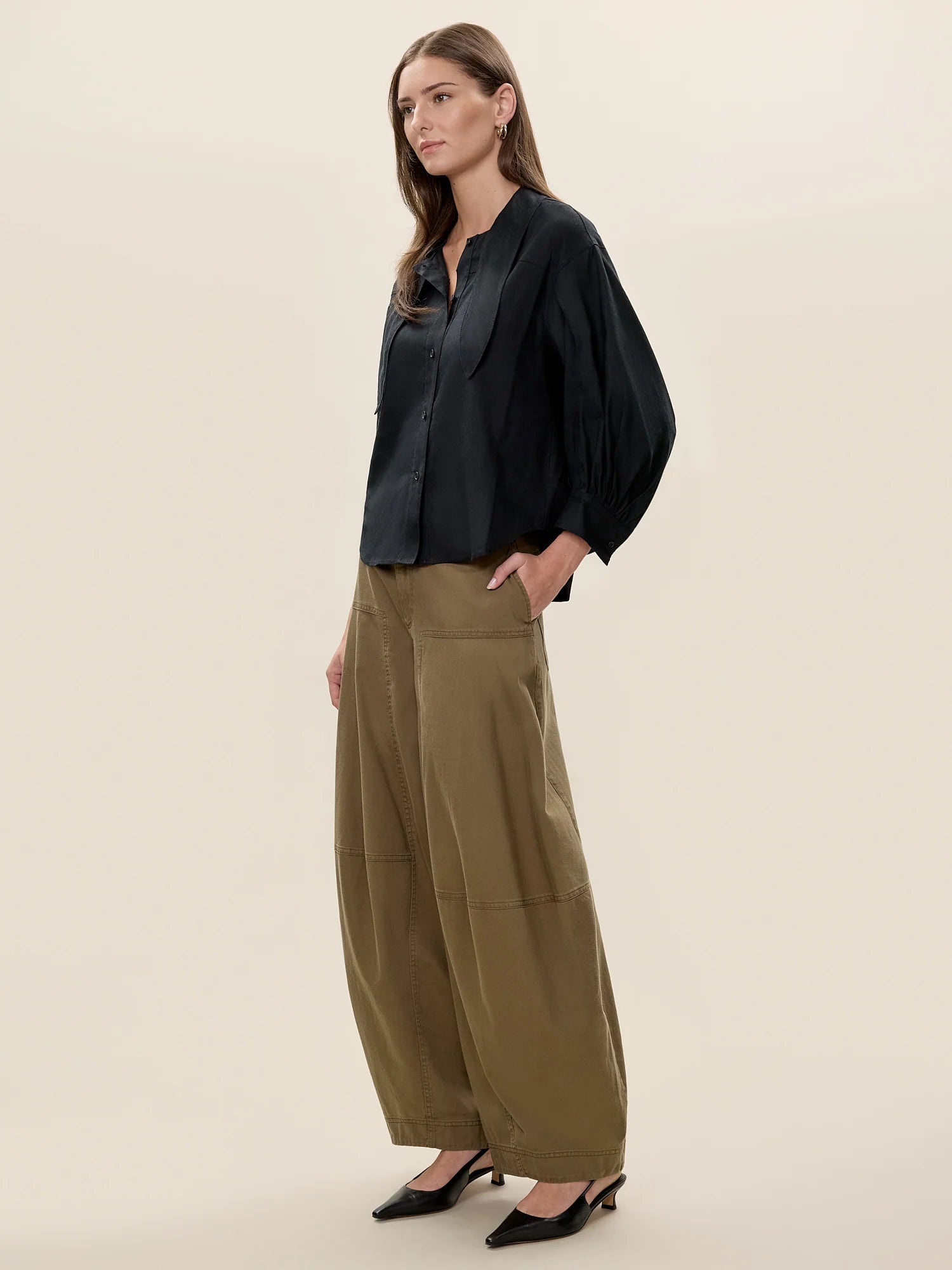 Stretch Linen Top