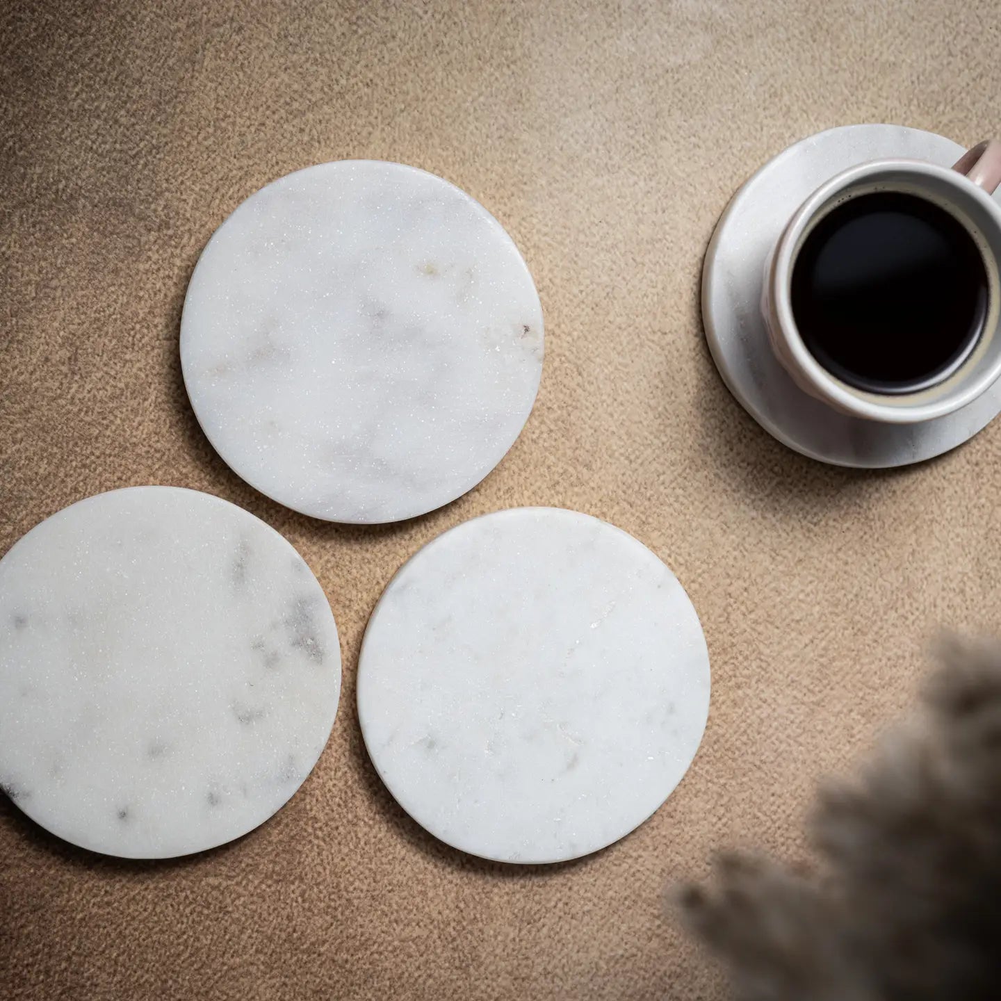 Set of 4 Marble Coasters