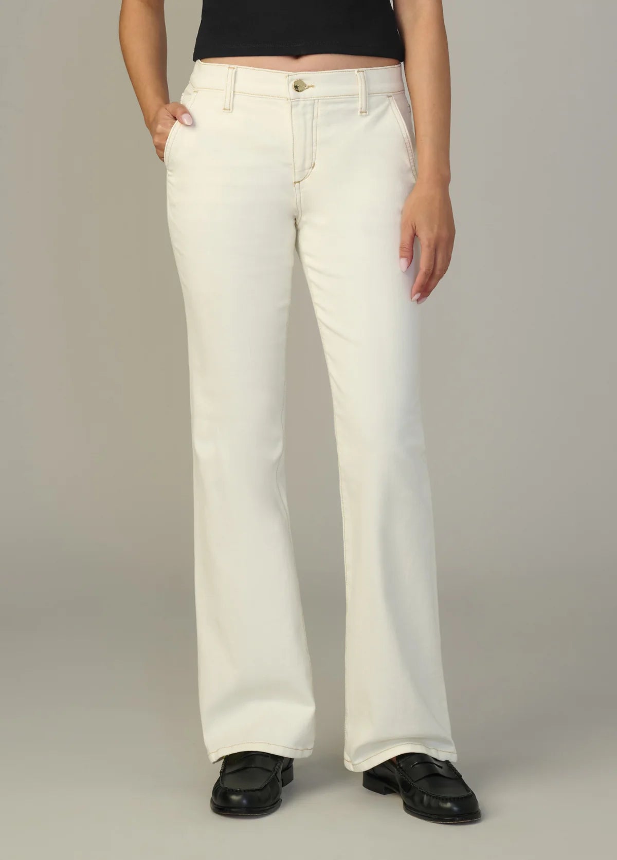 The Provocateur Petite Bootcut in Milk