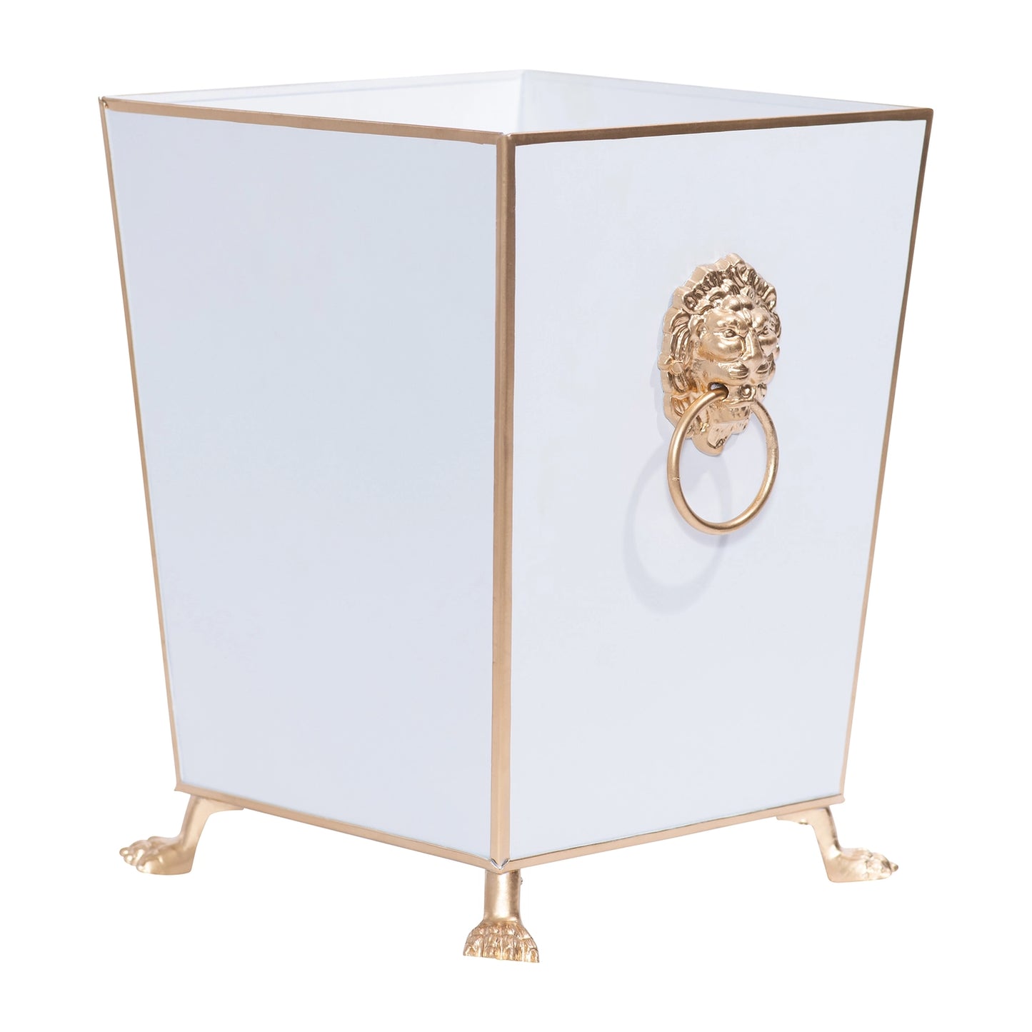 Lion Square Wastebasket