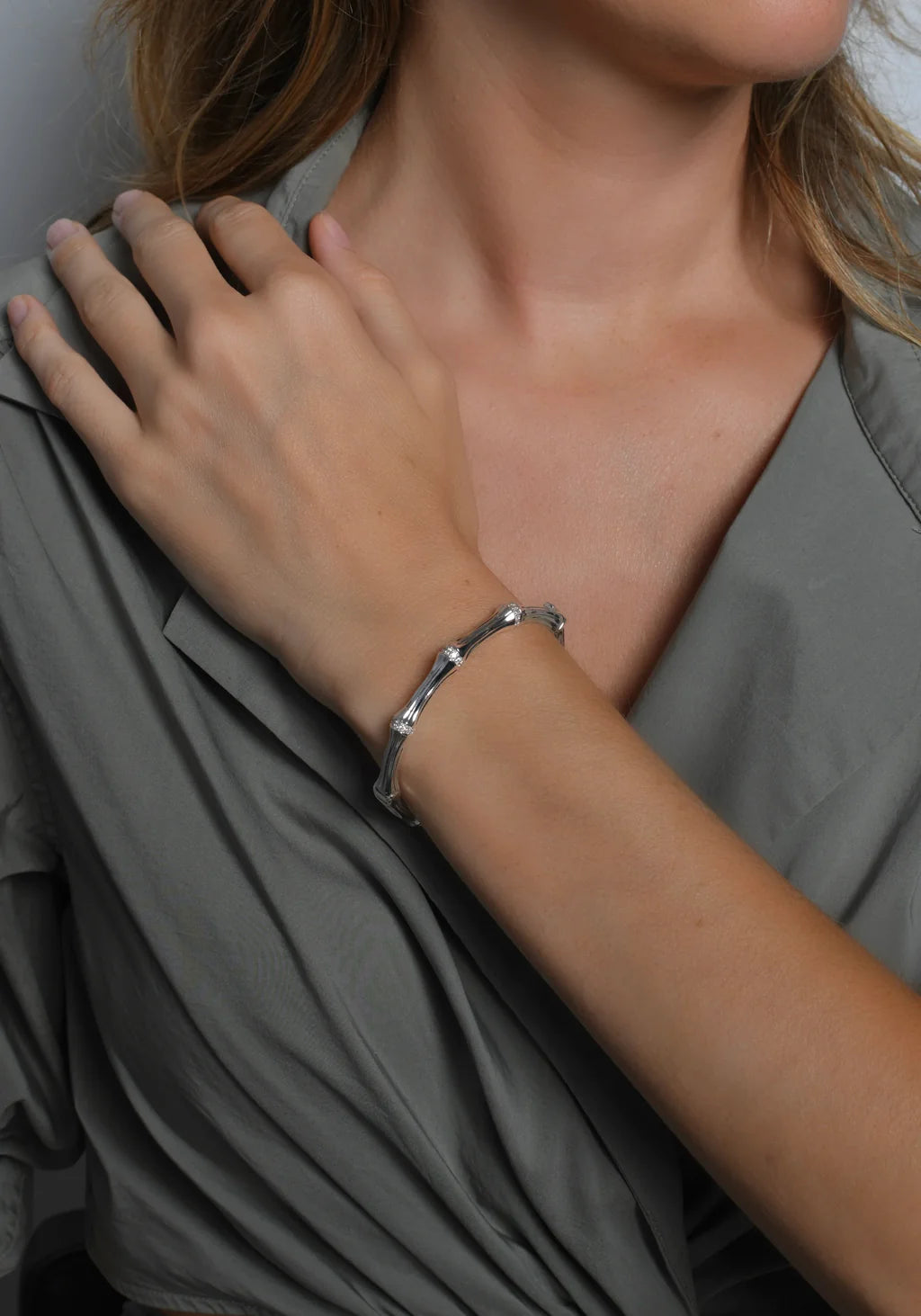 Bamboo Hinged Bangle
