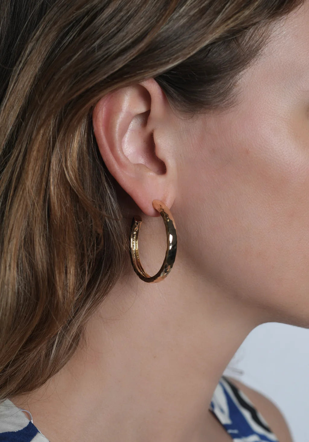 Farrier Medium Hoop Earrings