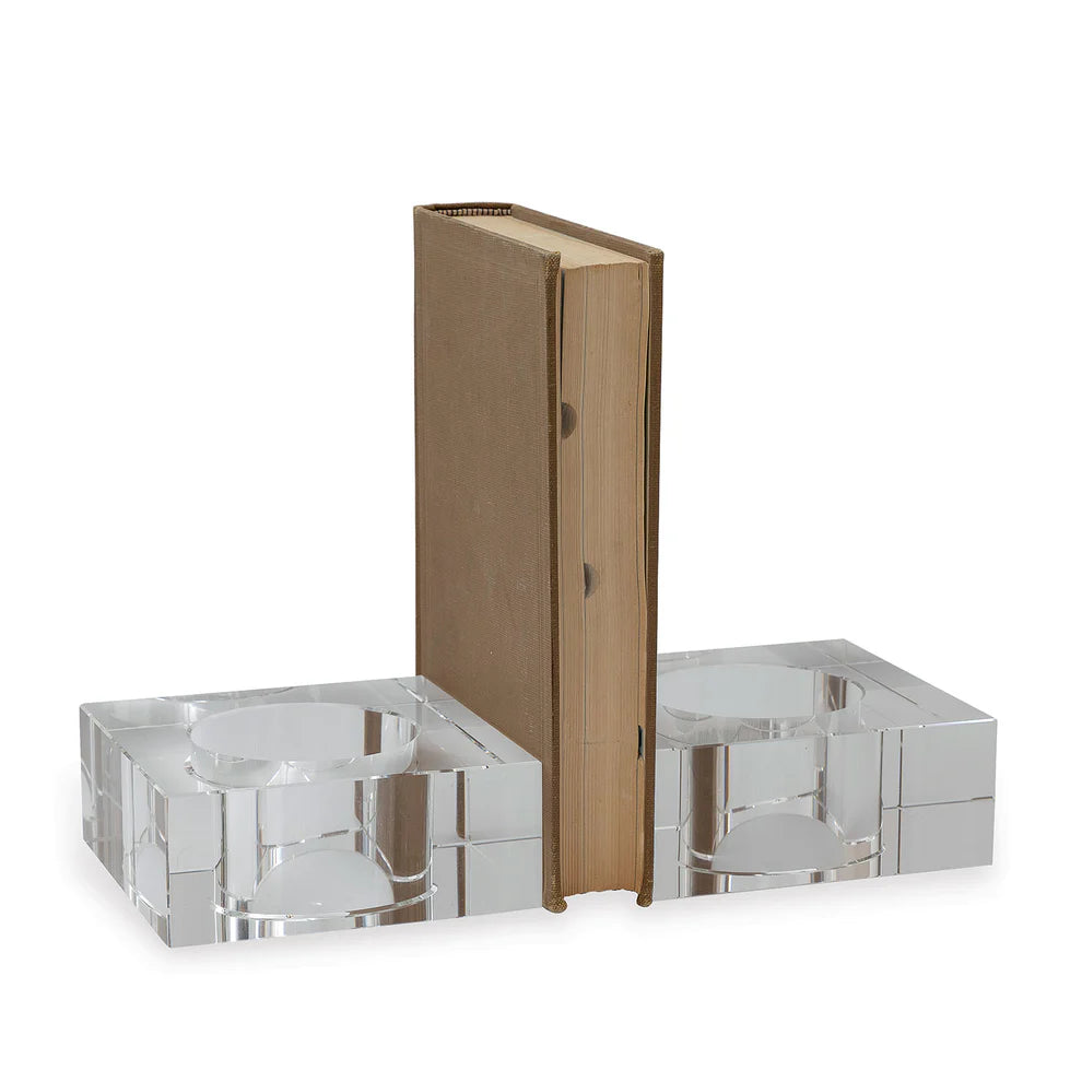 Sandy Crystal Bookends