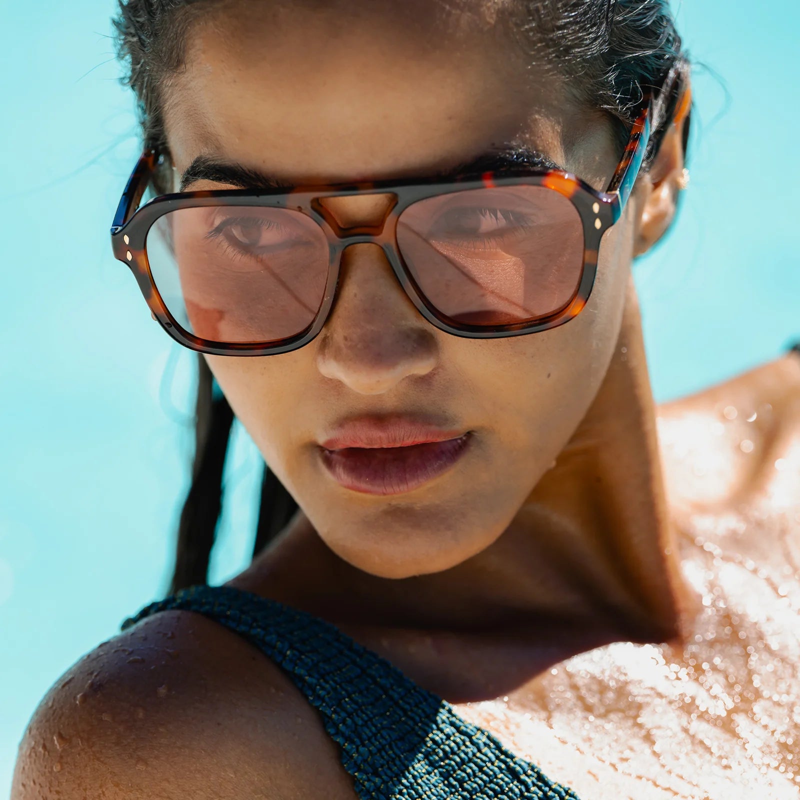 Monaco Tort/Peach Sunglasses