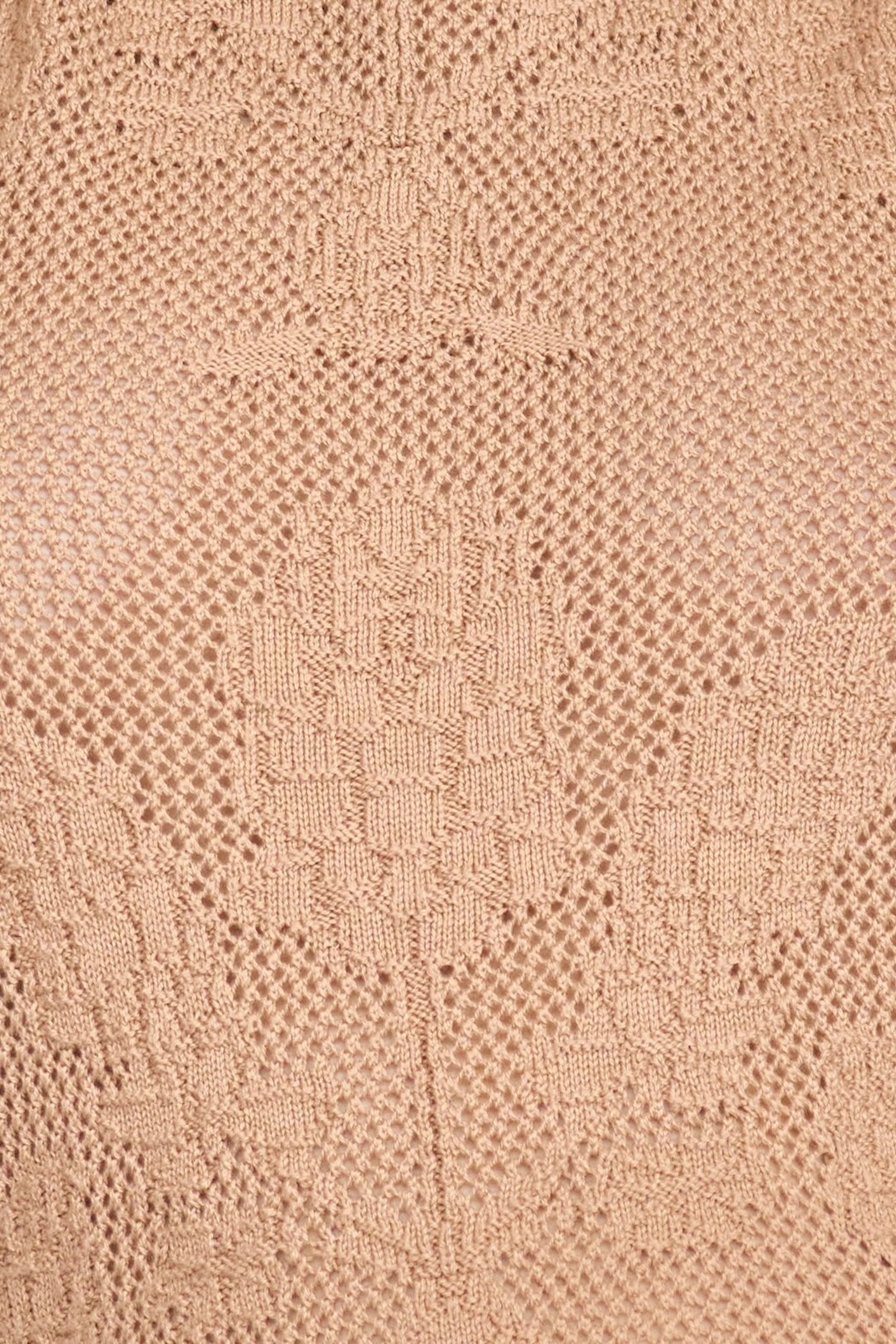 Salzburg Floral Knit Tank in Biscuit