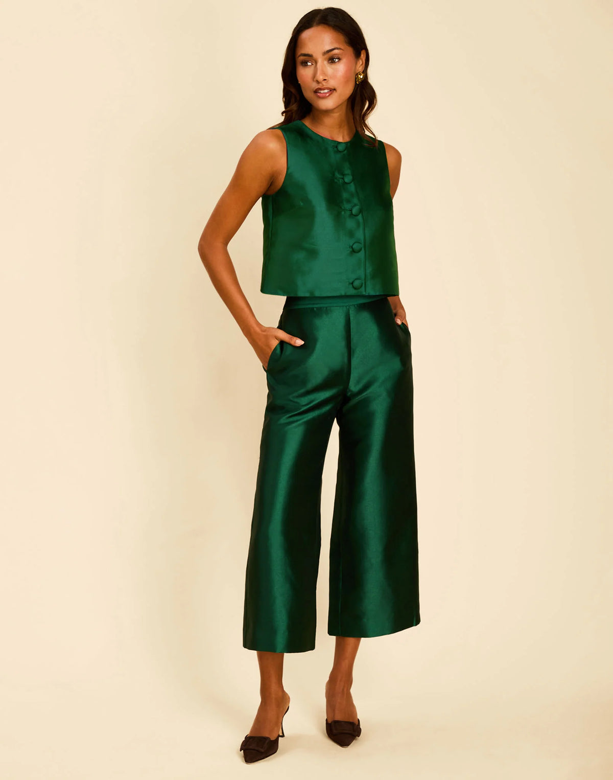 Blake Pants in Emerald Green
