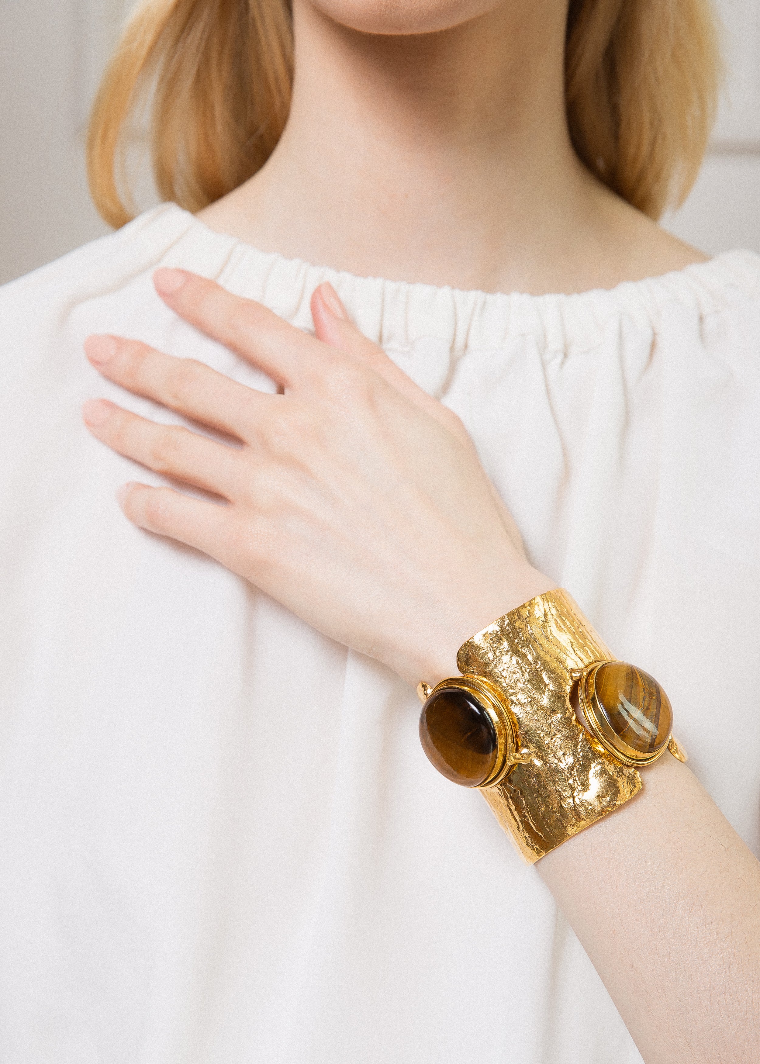Tiger Eye Ajouree Cuff