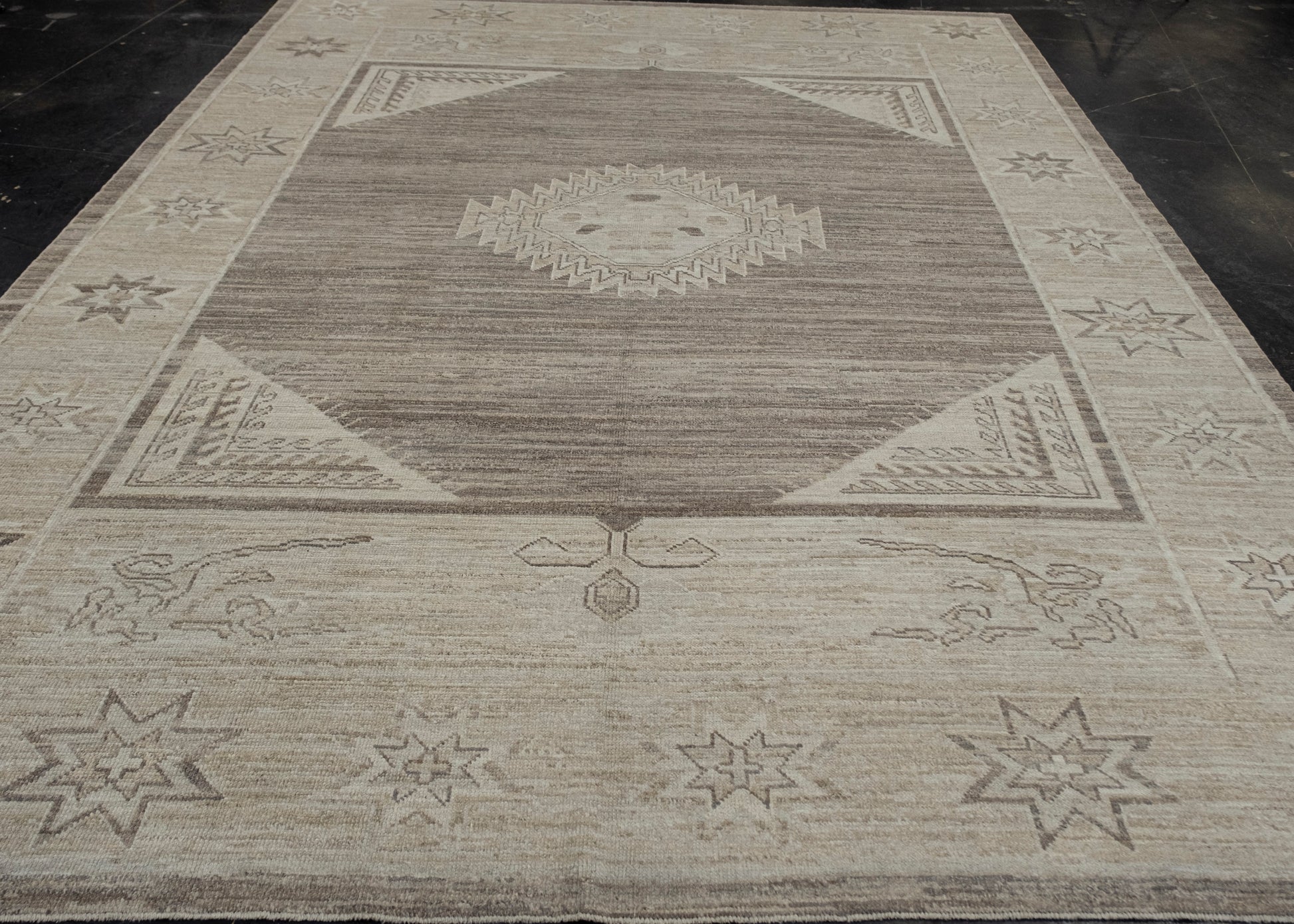 Turkish Oushak Rug 9'3" x 12'7"