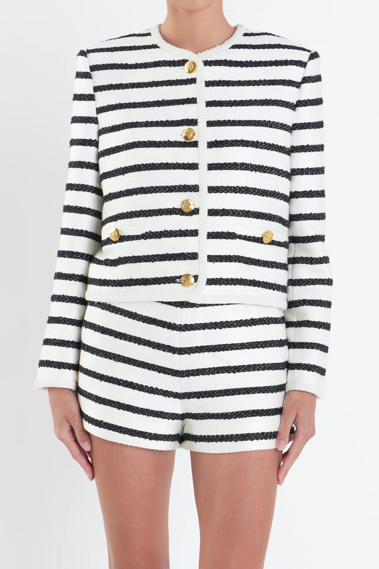 Striped Tweed Jacket