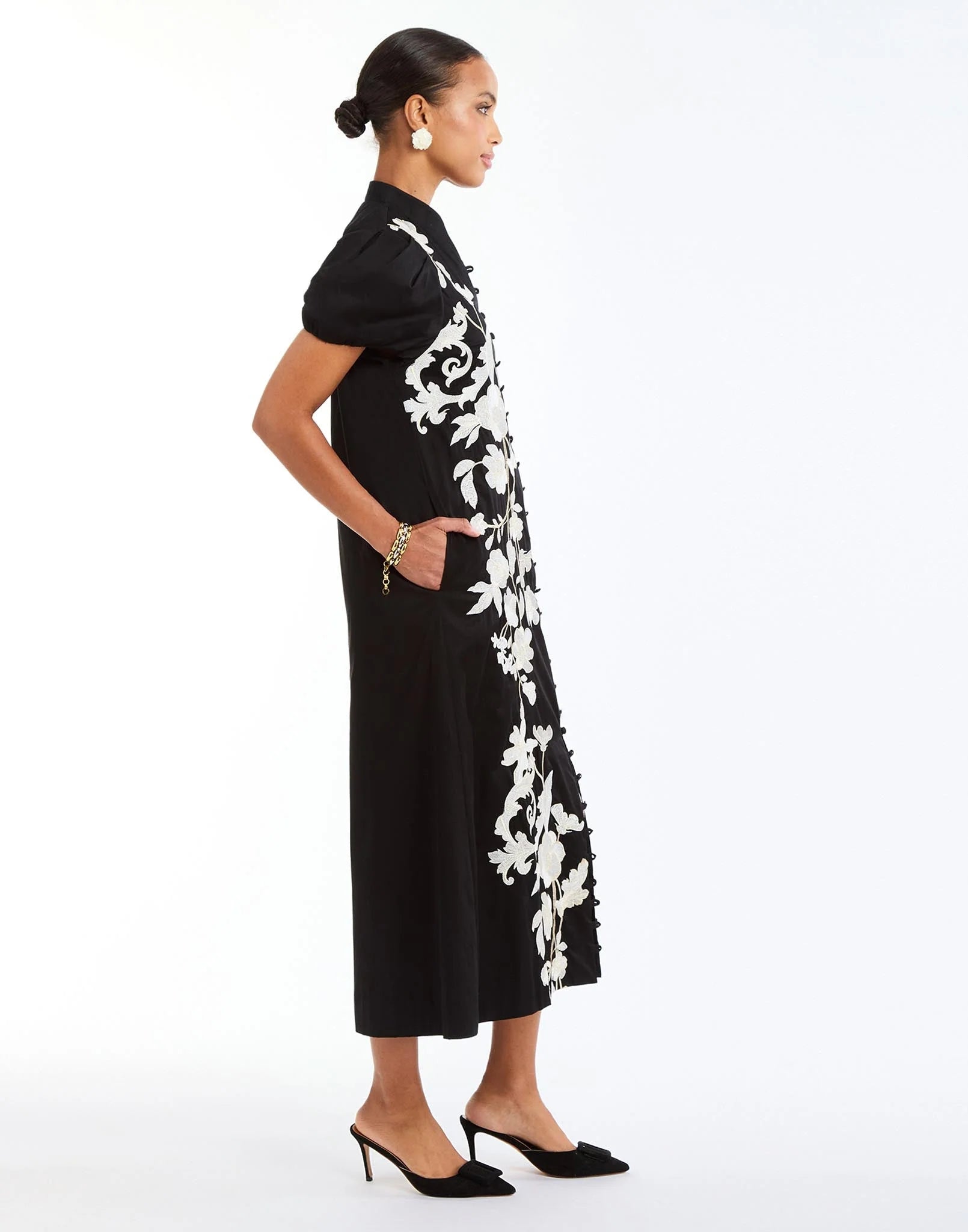 Elliana Barong Midi Dress