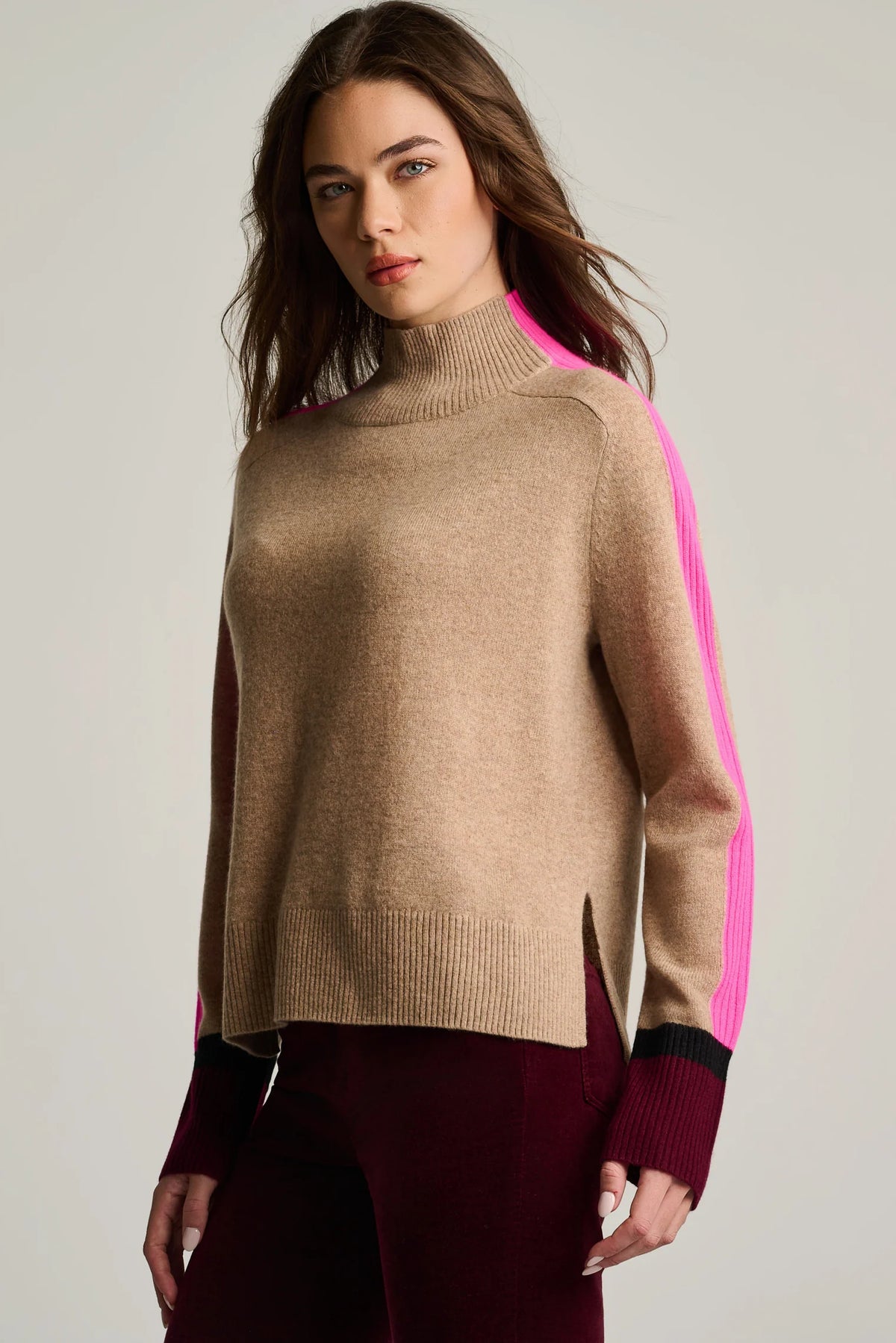 High Spirits Cashmere Sweater in Biscuit