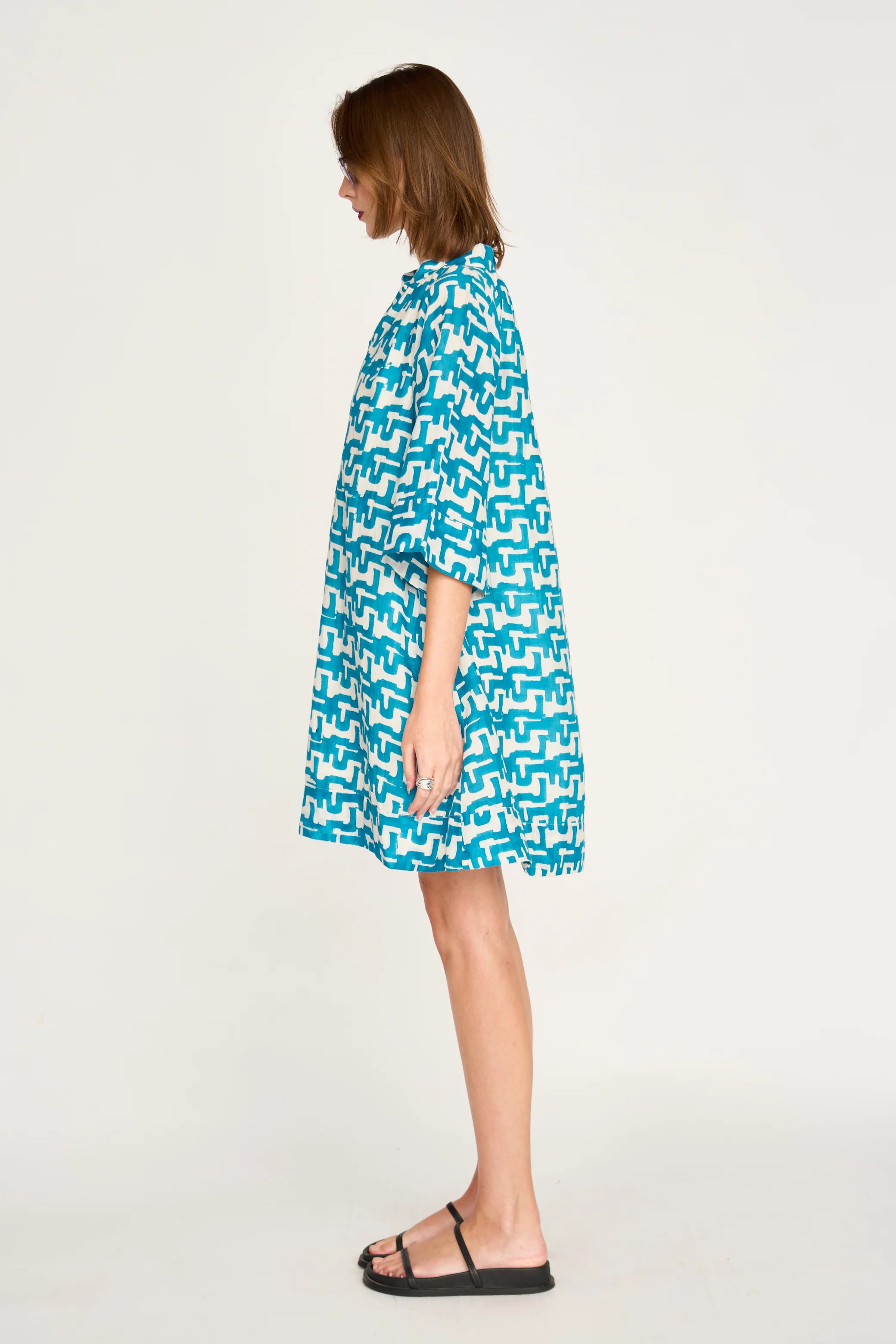 Faro Dress in Azure Popova