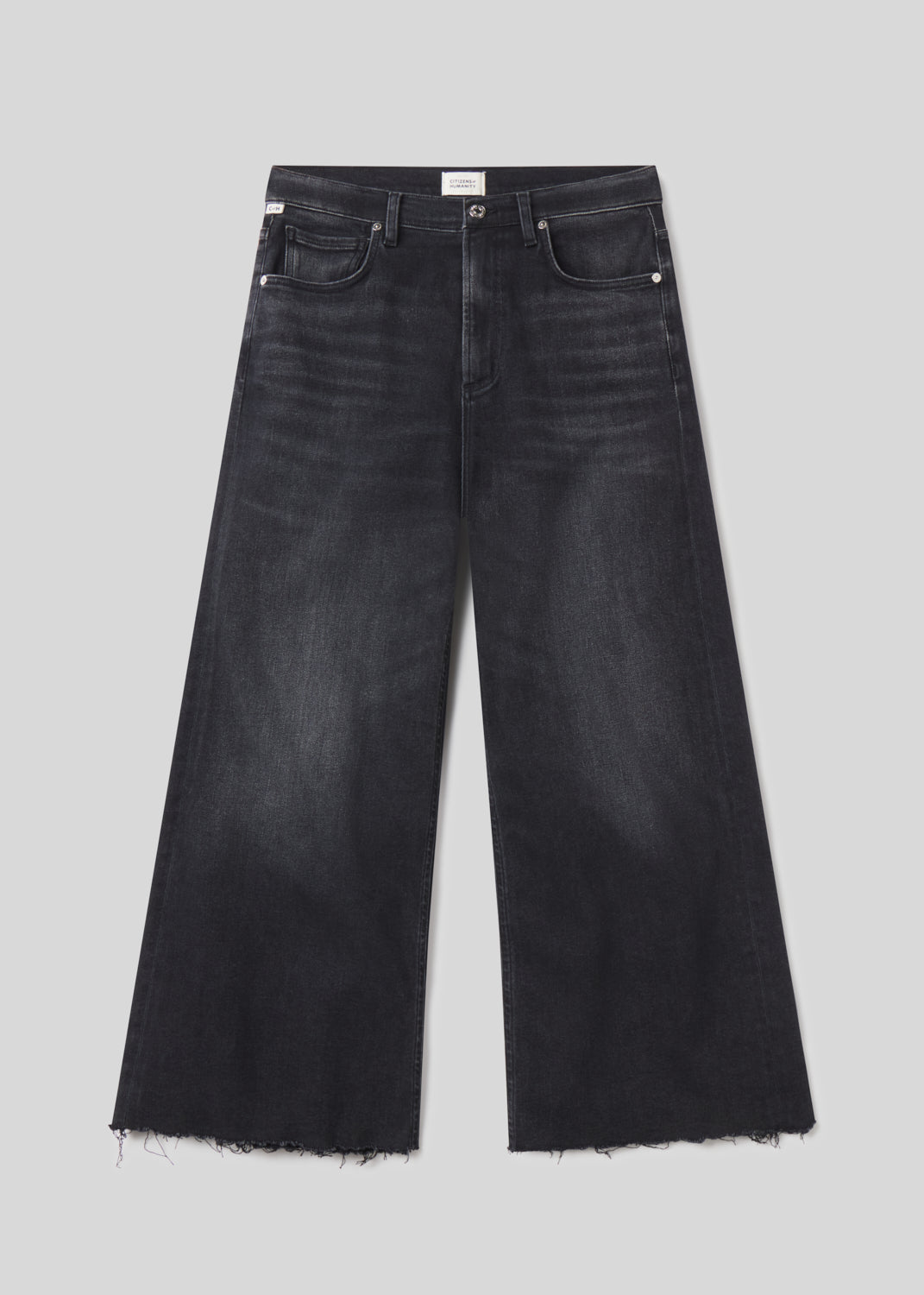 Lyra Wide Leg Crop Raw Hem