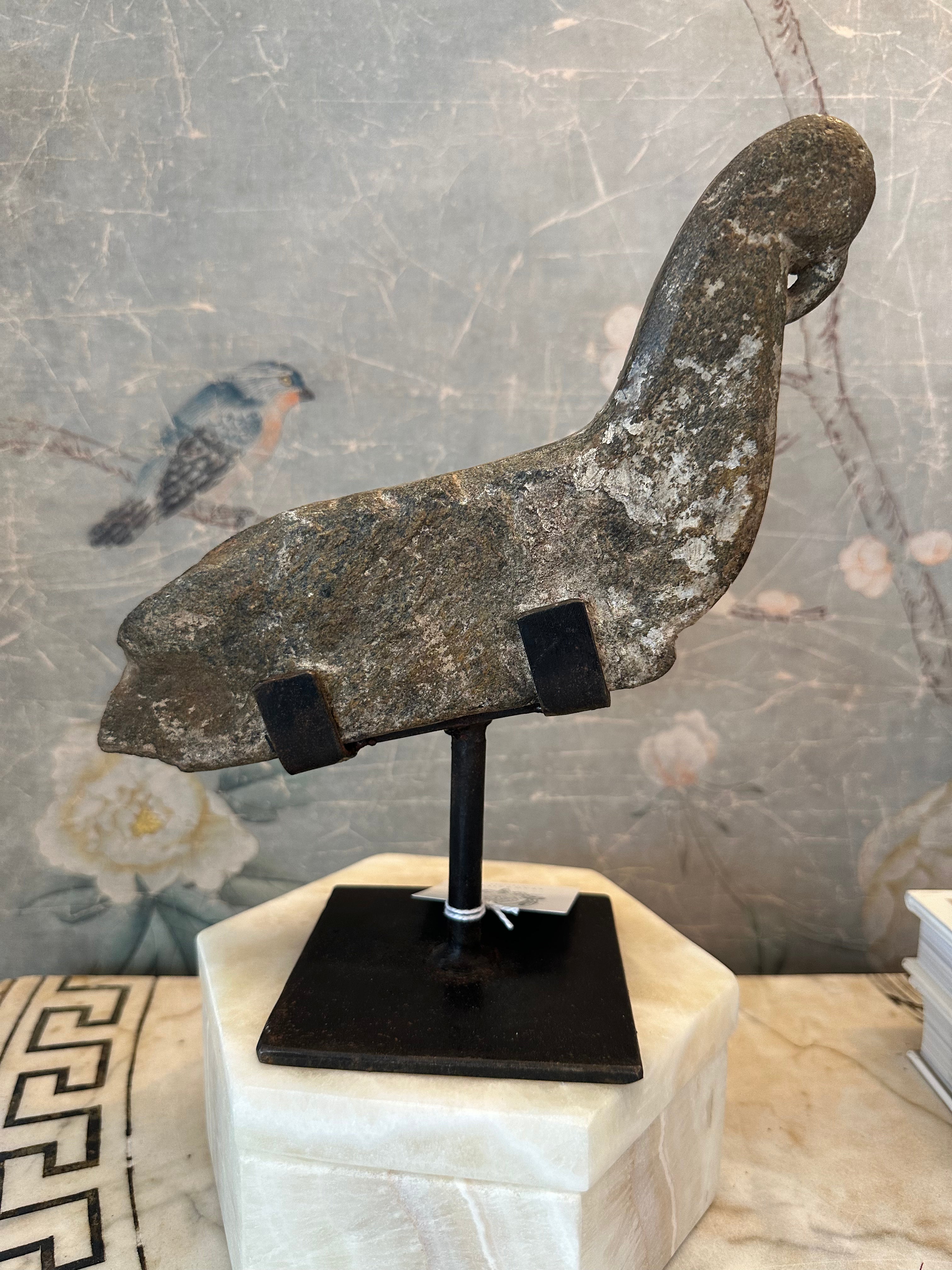 Stone Peacock on Stand