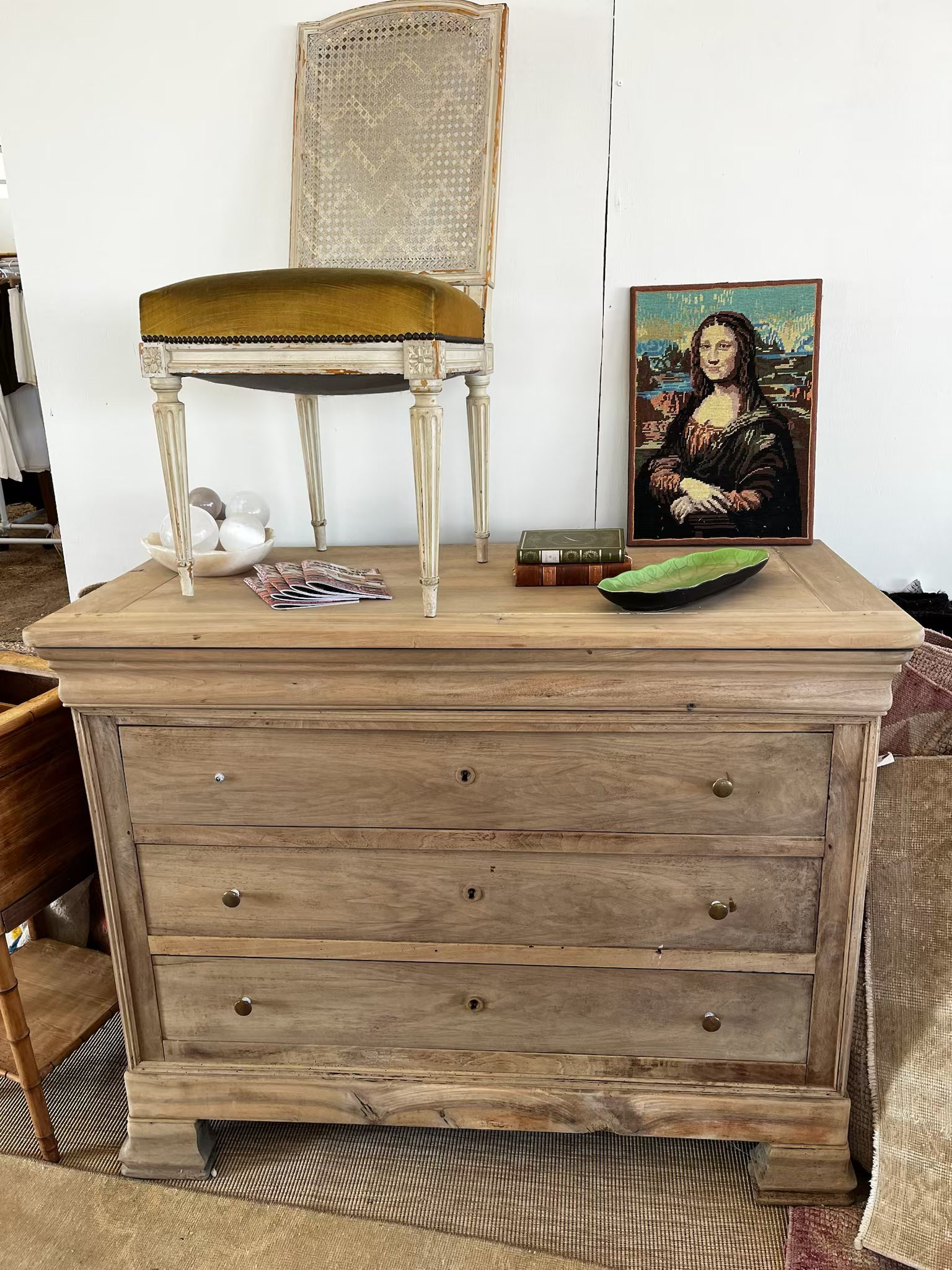 Antique Bleached 3 Drawer Chest