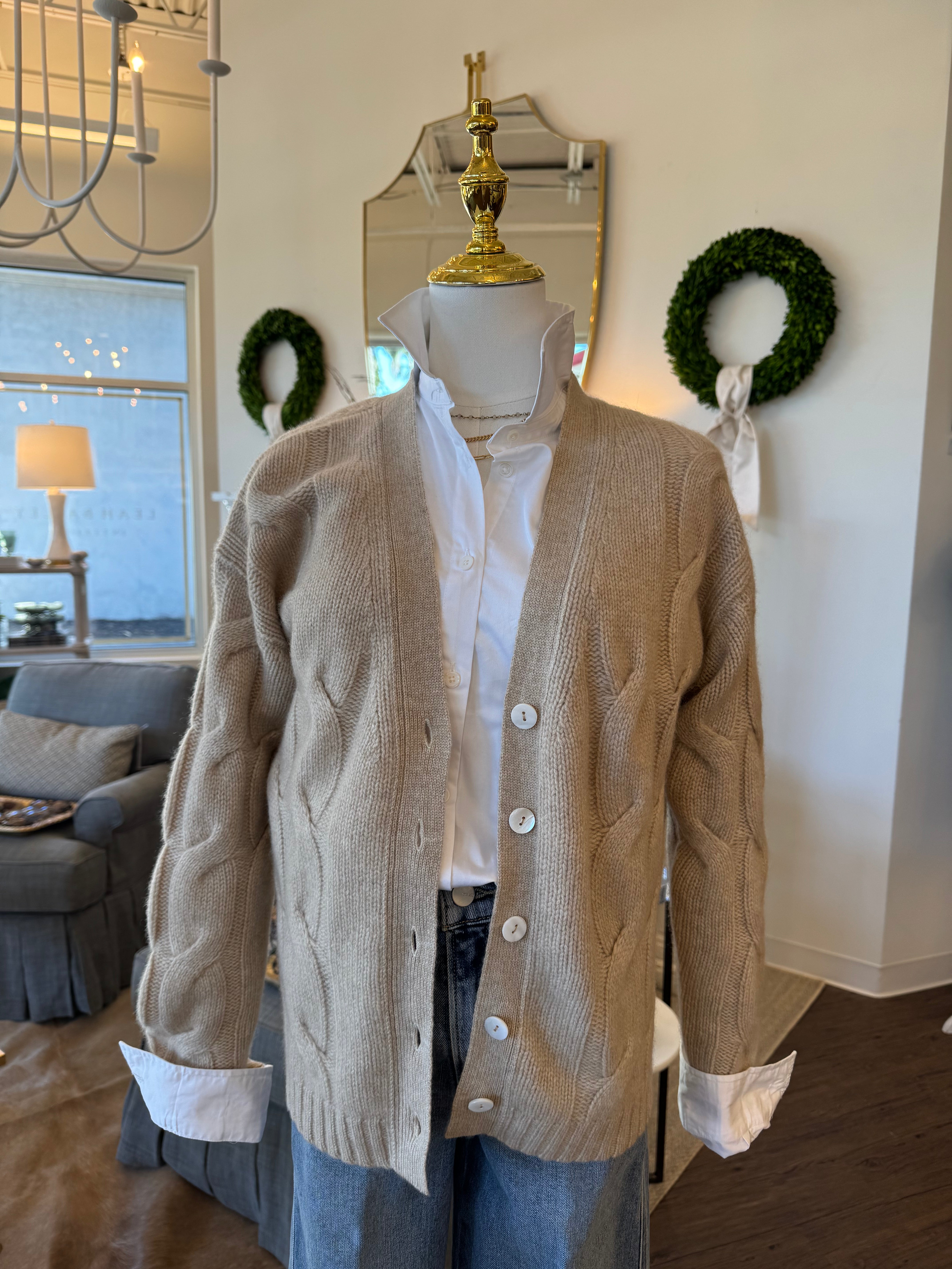 The Catherine Boxy Cable Cardi
