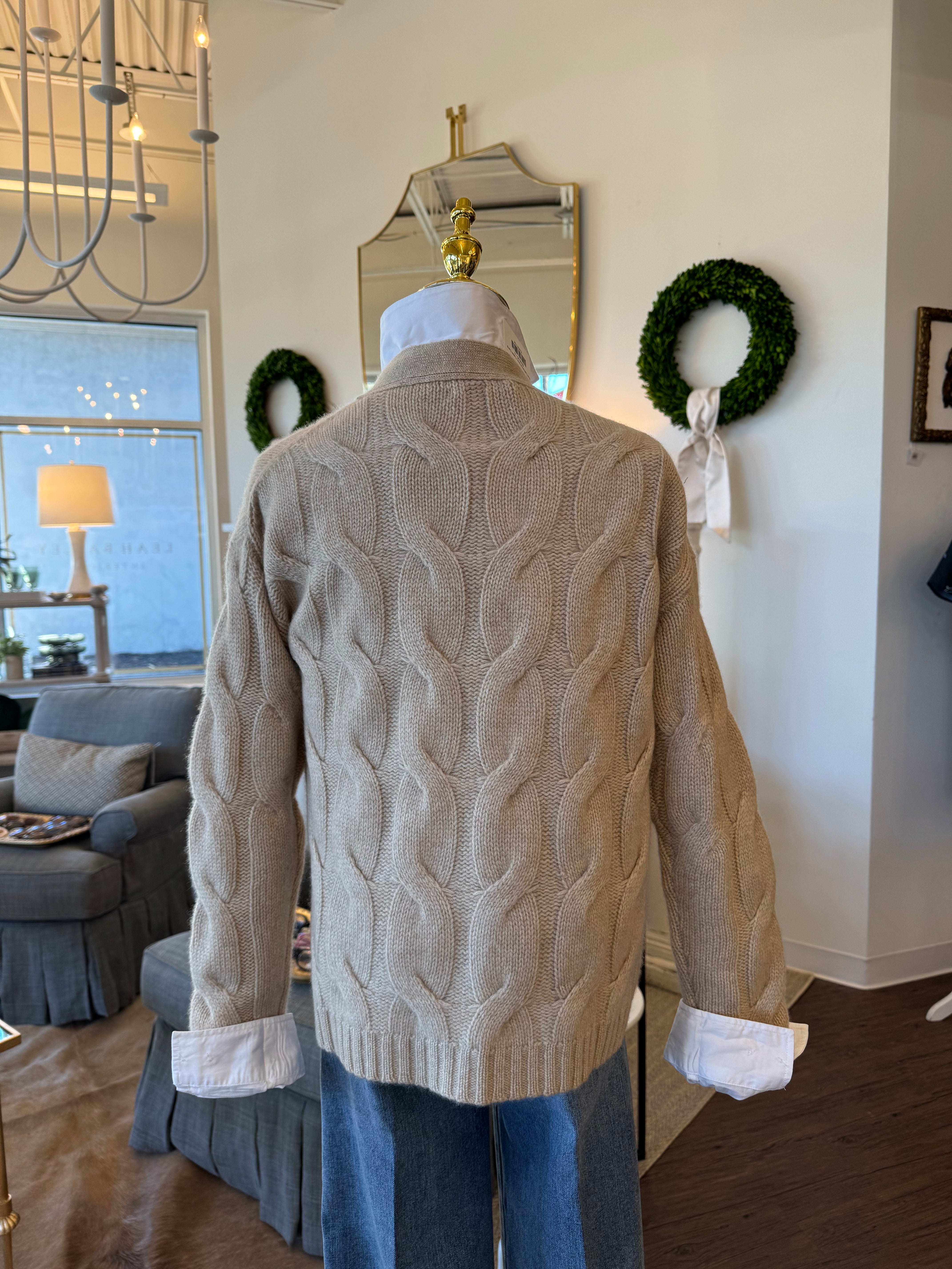 The Catherine Boxy Cable Cardi