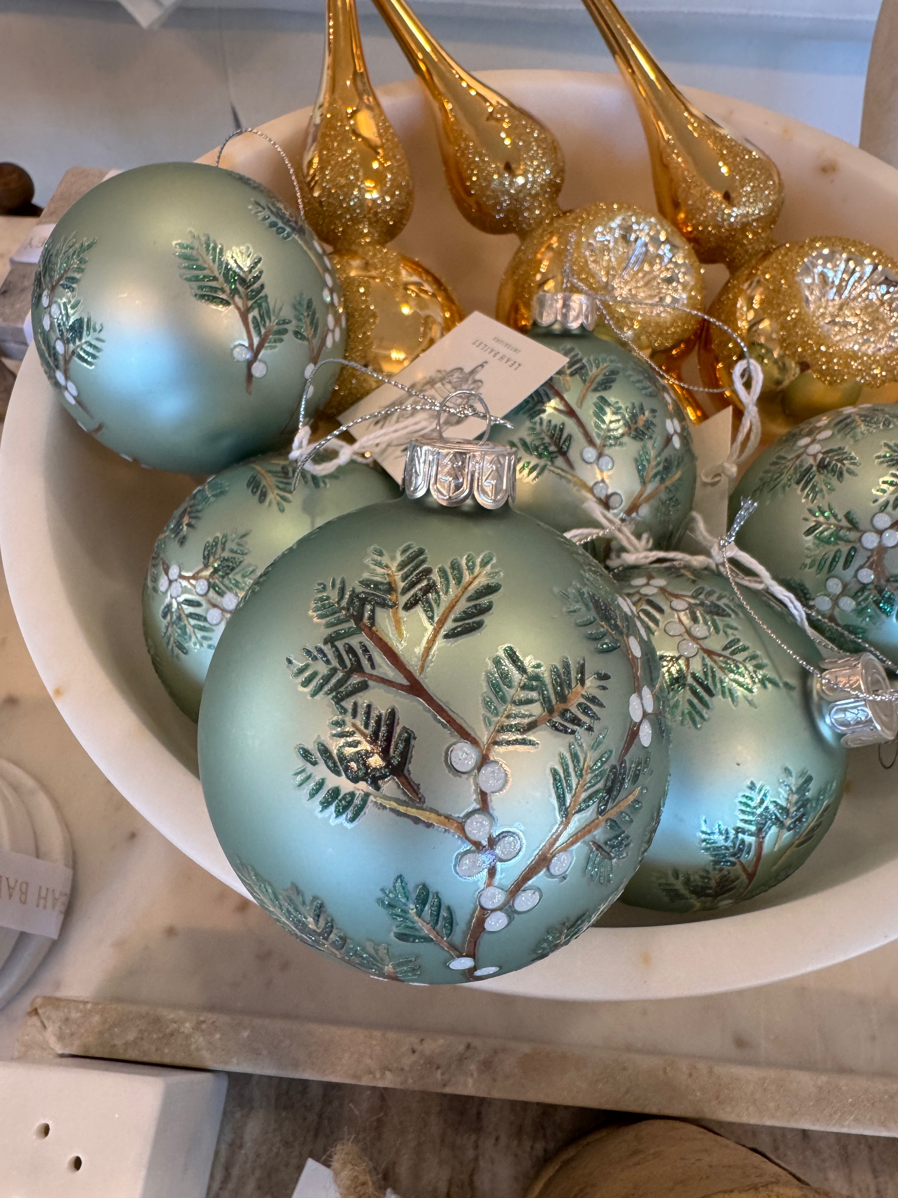 Matte Glass Christmas Ornament