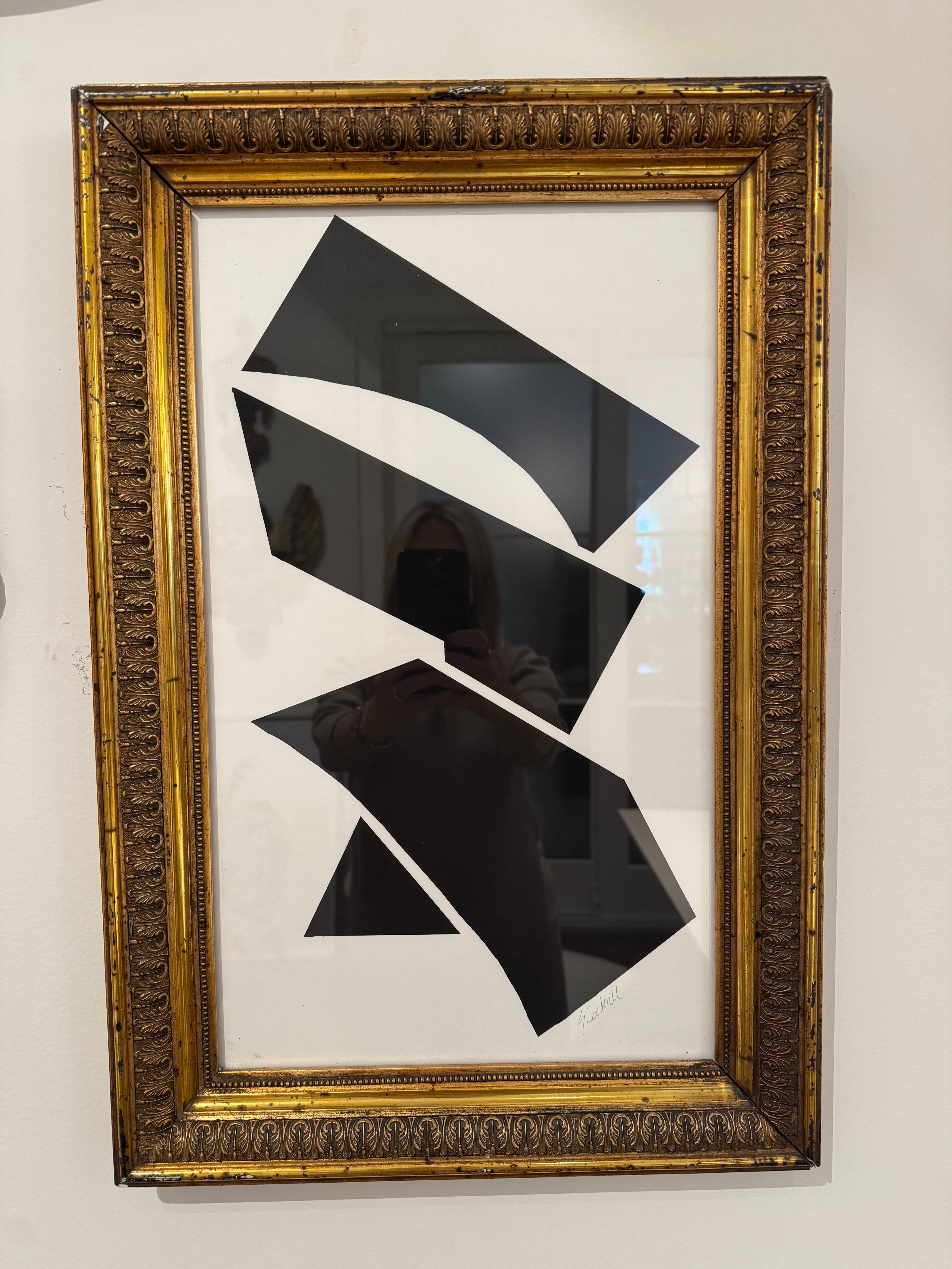 Abstract Black & White Framed Art